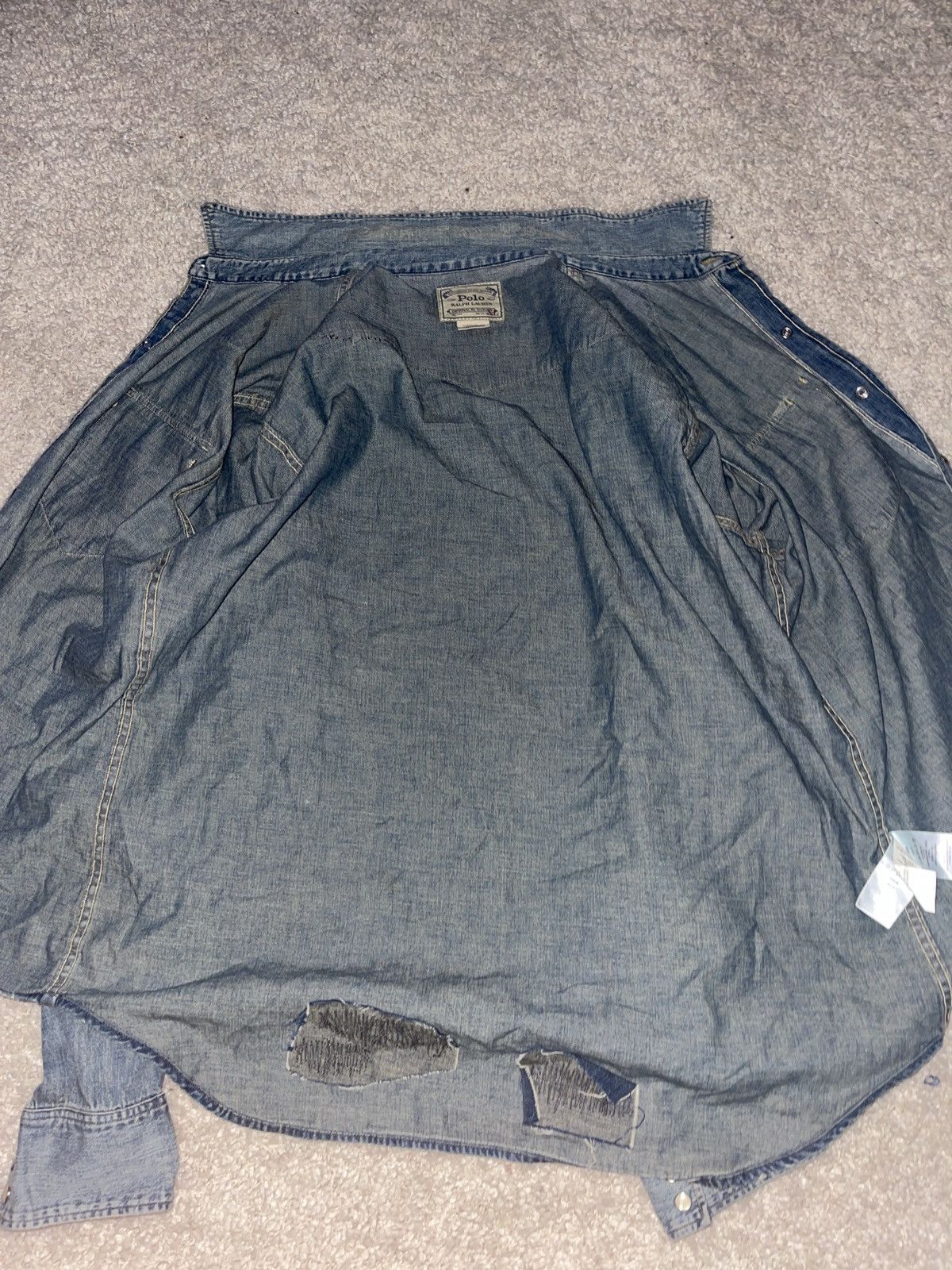 Polo Ralph Lauren Polo ralph lauren jean jacket Size US XL / EU 56 / 4 - 4 Thumbnail