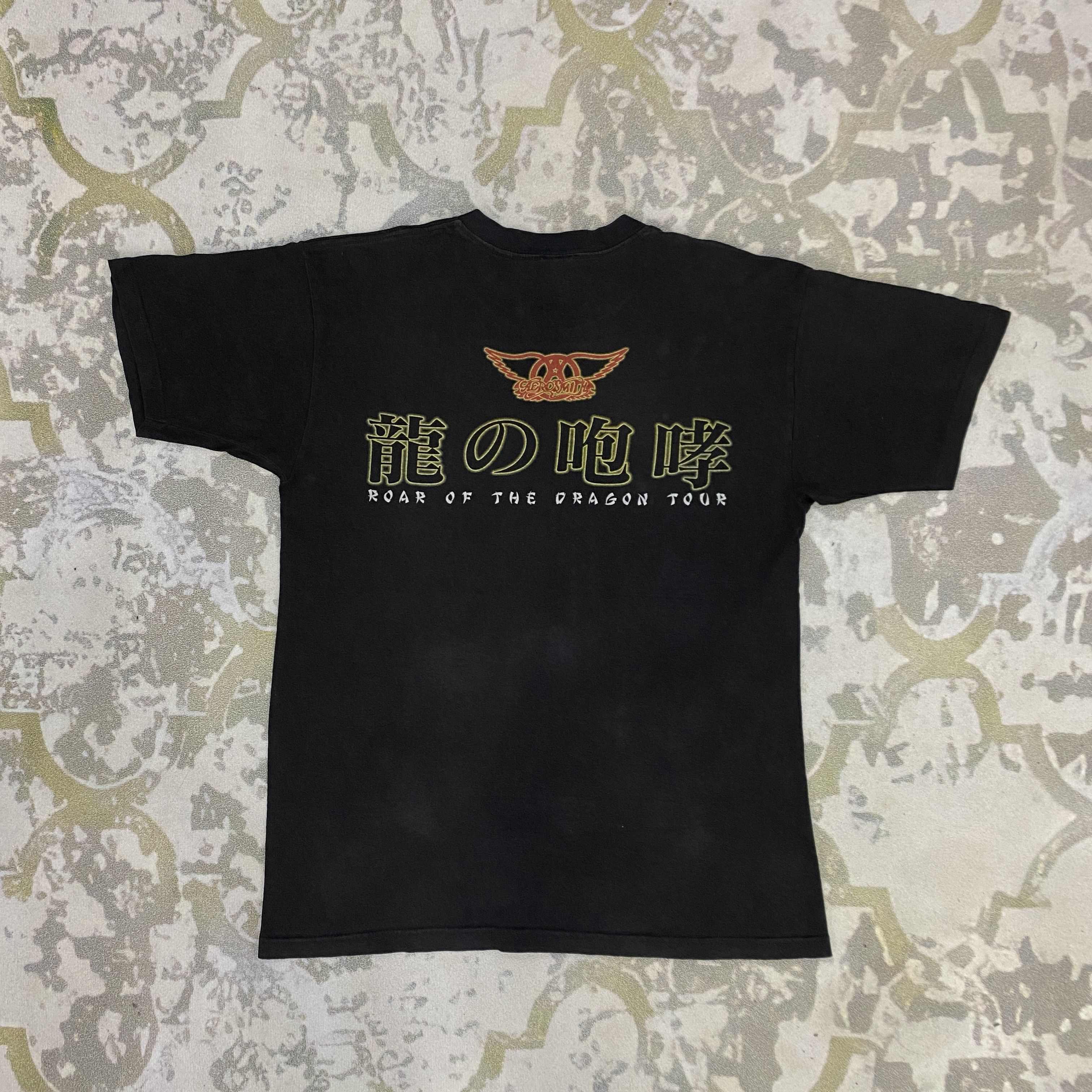 Band Tees Vintage 90s Aerosmith American Rock Band Music Tour - H083 Size US L / EU 52-54 / 3 - 6 Thumbnail