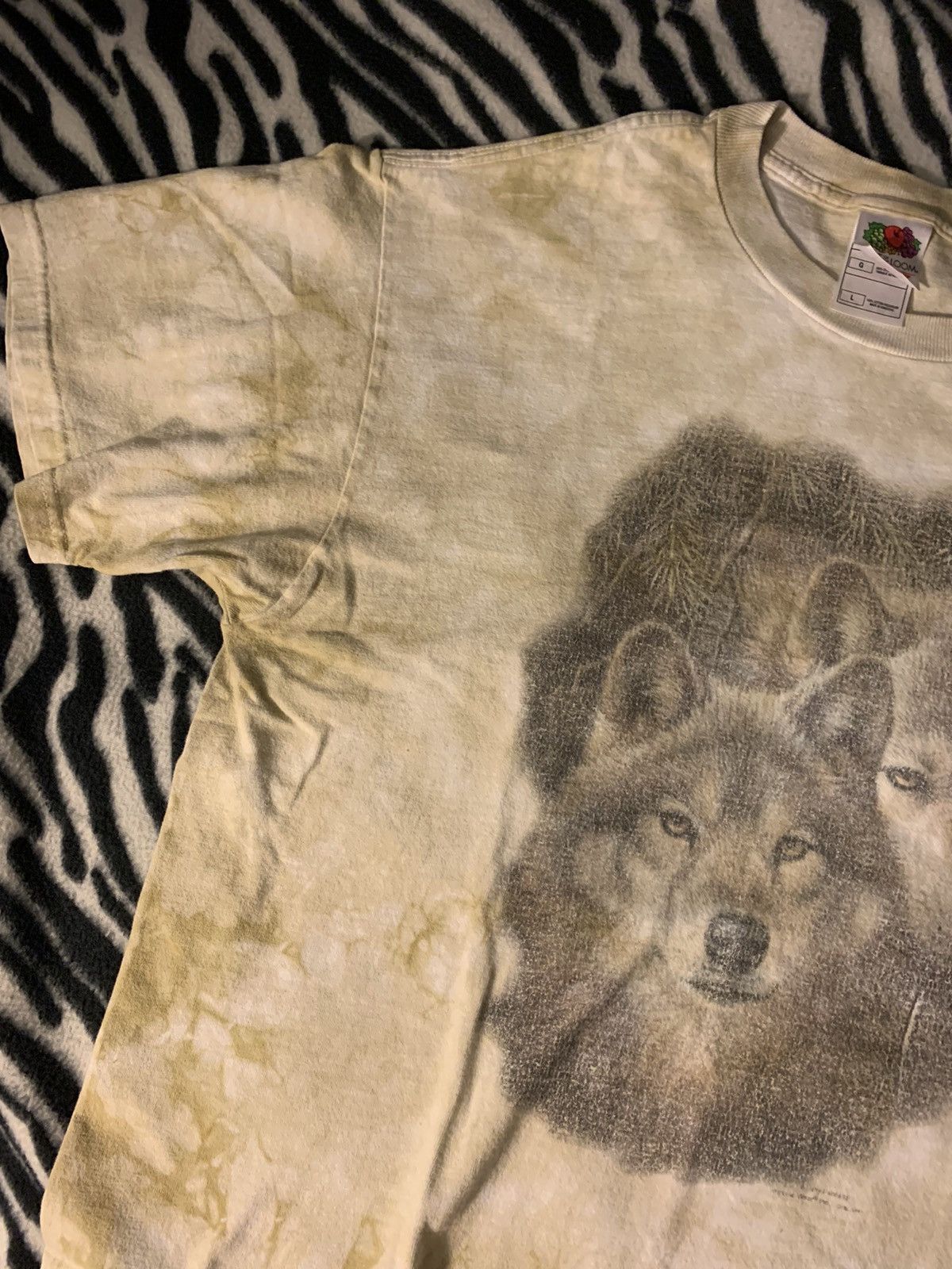 Vintage Larry Fanning Wolves Animal Tee rare Size US L / EU 52-54 / 3 - 2 Thumbnail