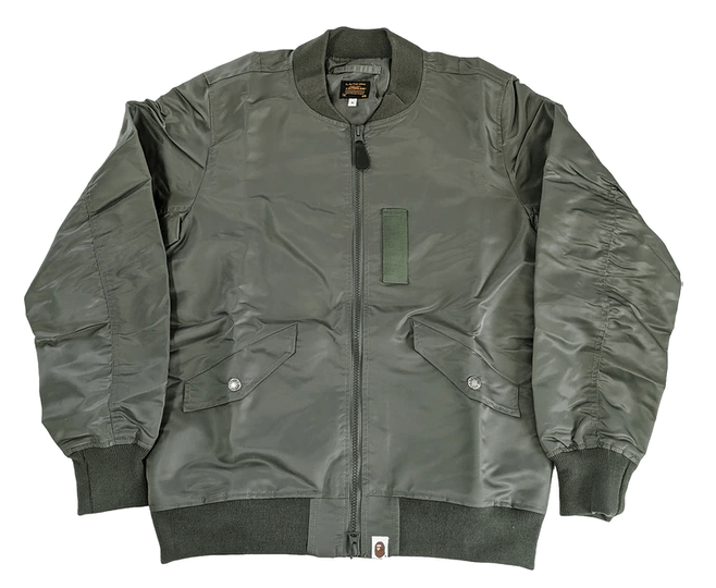 Bape BAPE Ma-1 jacket Olive Size US L / EU 52-54 / 3 - 1 Thumbnail
