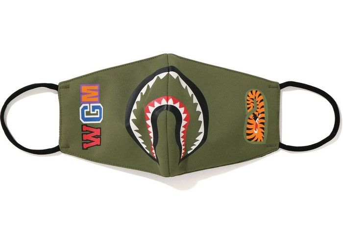 Bape BAPE Shark Mask Green Size ONE SIZE - 1 Thumbnail