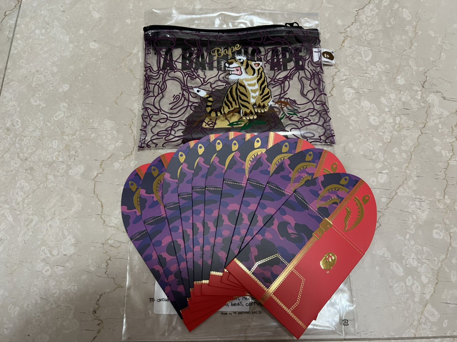Bape Bape year of the tiger pouch & red envelope (1 set of 10) Size ONE SIZE - 6 Thumbnail