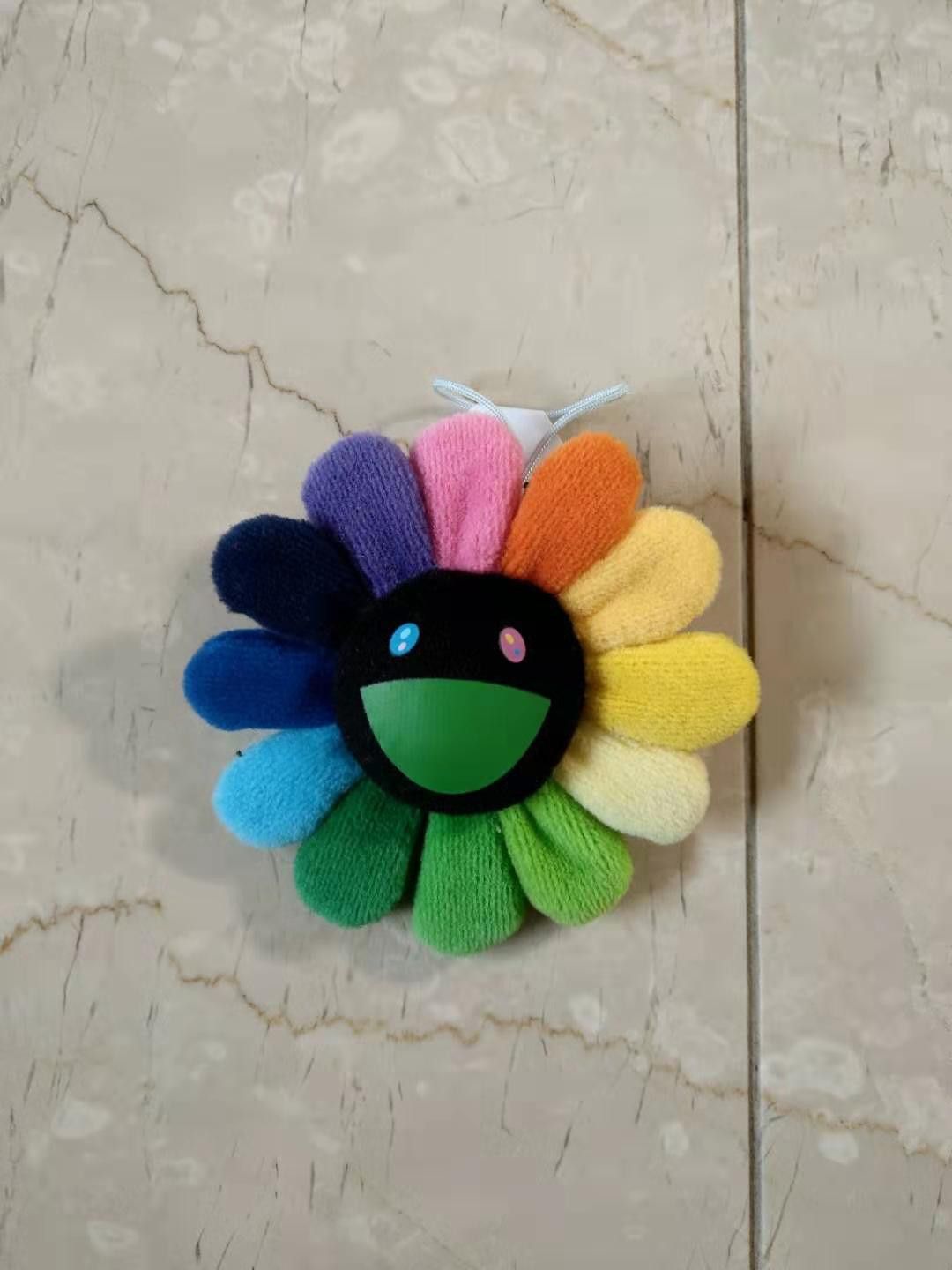 Takashi Murakami Takashi Murakami Flower Plush Pin keychain Rainbow/Black Size ONE SIZE - 1 Thumbnail