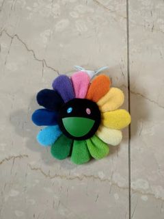 Takashi Murakami  Flower Plush Keychain - Orange/Black