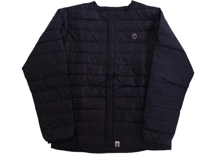 Bape logo black puffer jacket