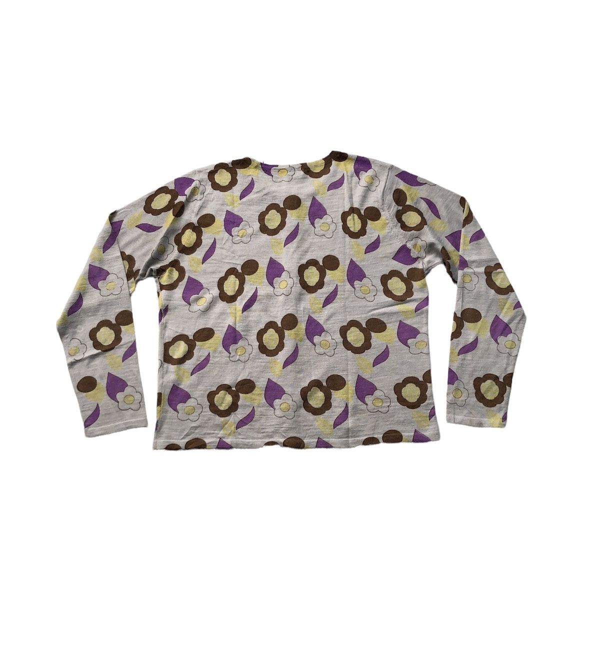 Balmain × Pierre Balmain × Vintage Balmain Paris Cardigans Flower Print Women's Size L / US 10 / IT 46 - 4 Thumbnail