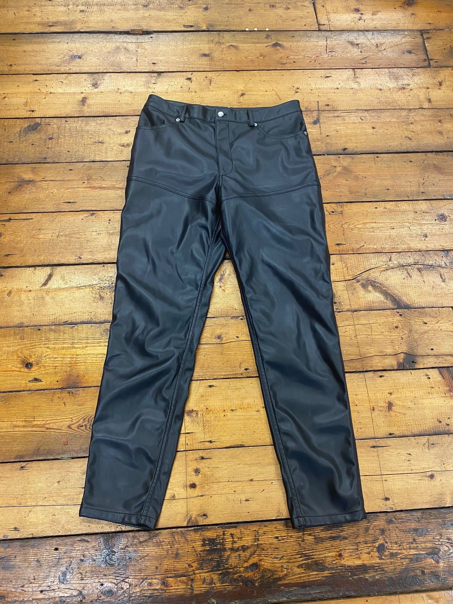 Eckhaus Latta Eckhaus Latta Faux-leather Trousers Size US 33 - 4 Thumbnail