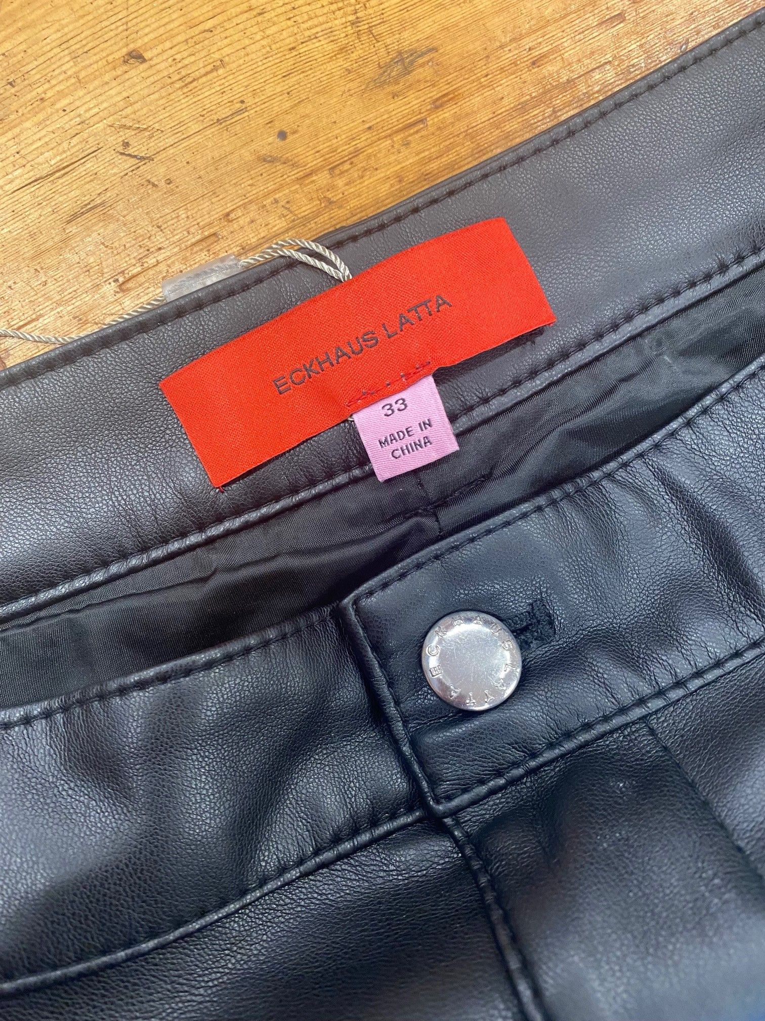 Eckhaus Latta Eckhaus Latta Faux-leather Trousers Size US 33 - 6 Thumbnail