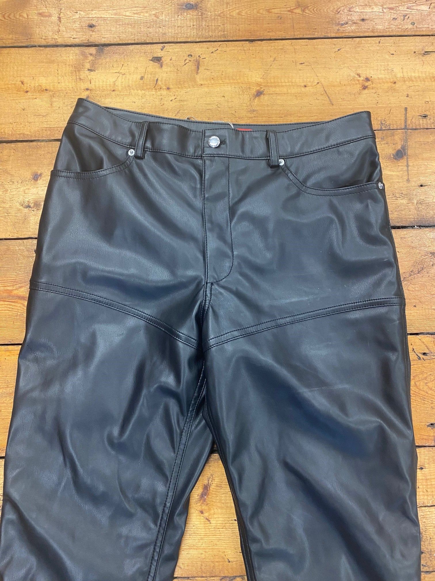 Eckhaus Latta Eckhaus Latta Faux-leather Trousers Size US 33 - 7 Thumbnail