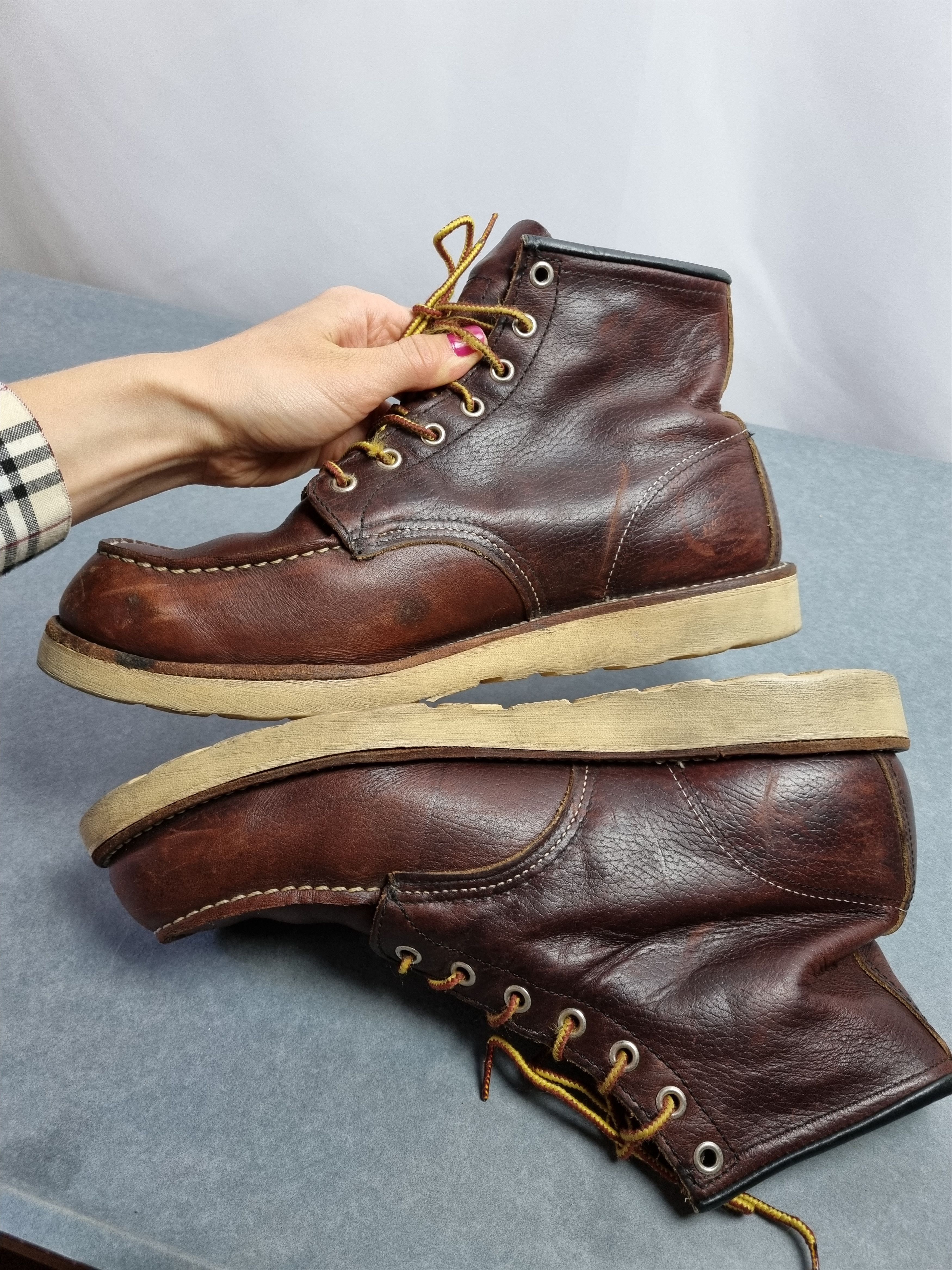 Japanese Brand × Red Wing × Vintage Red Wings Heritage Vintage Boots Oro Legacy Moc Toe Size US 11 / EU 44 - 6 Thumbnail