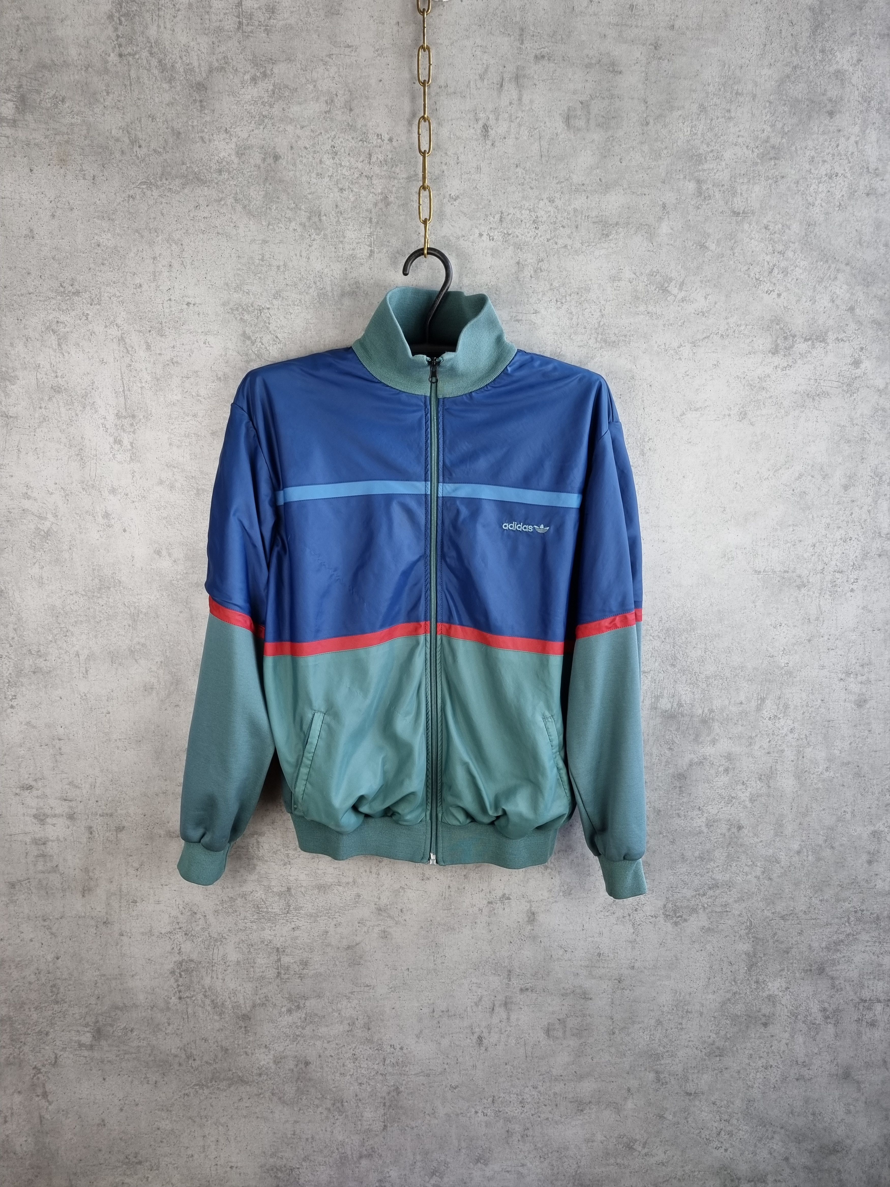 Adidas × Vintage Athlethic 90s Adidas Nylon Track Jacket Sport Team Size US M / EU 48-50 / 2 - 12 Thumbnail