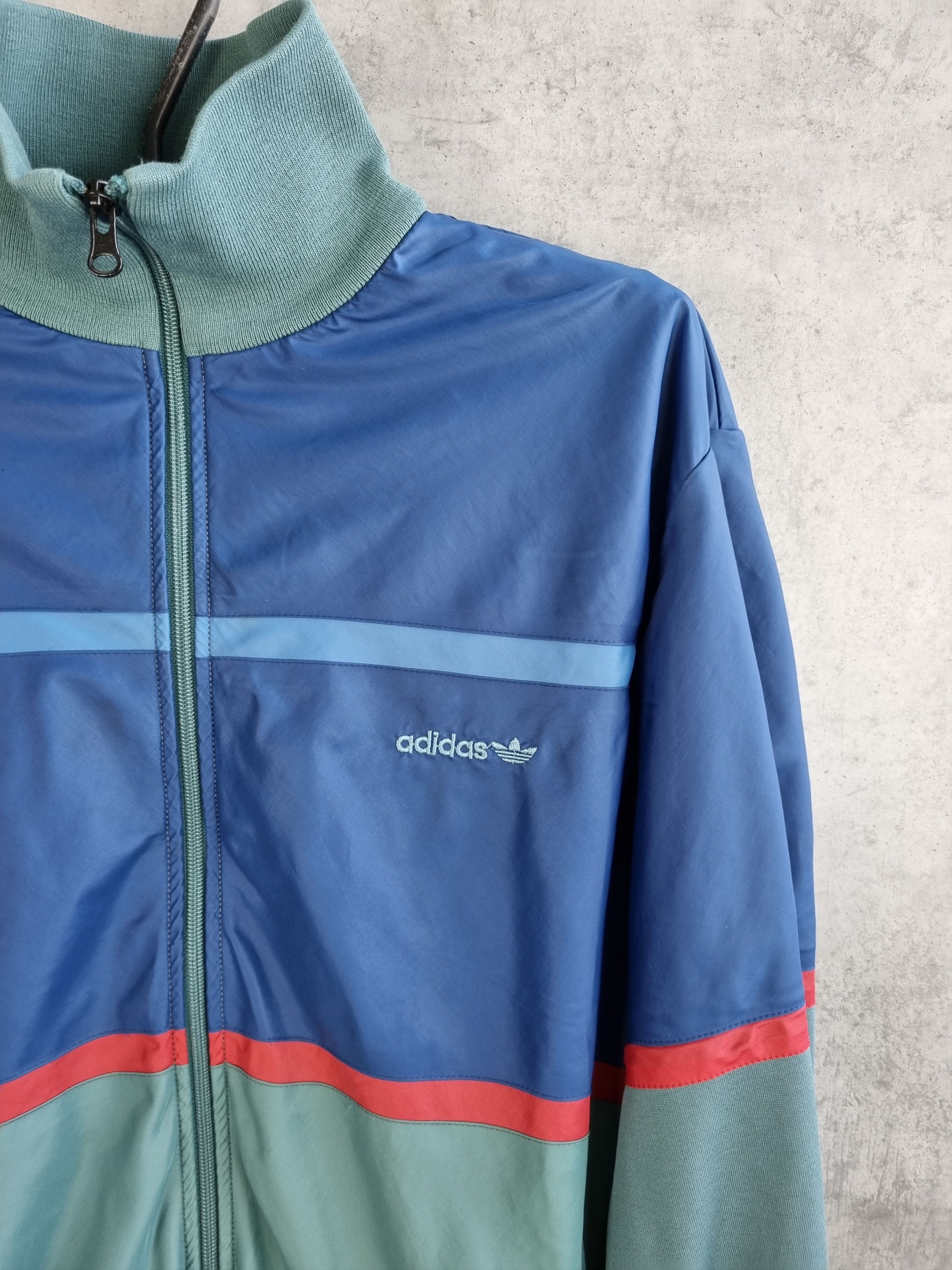 Adidas × Vintage Athlethic 90s Adidas Nylon Track Jacket Sport Team Size US M / EU 48-50 / 2 - 4 Thumbnail
