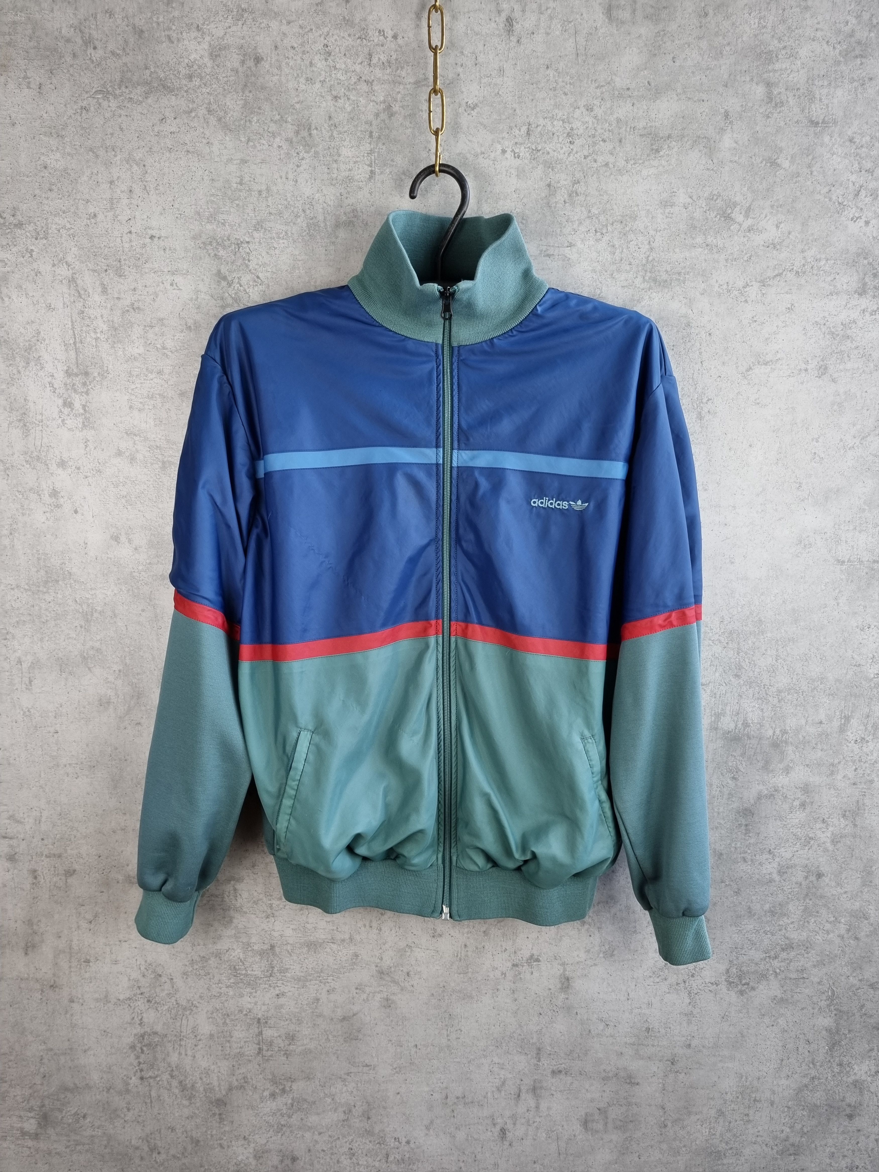 Adidas × Vintage Athlethic 90s Adidas Nylon Track Jacket Sport Team Size US M / EU 48-50 / 2 - 1 Thumbnail