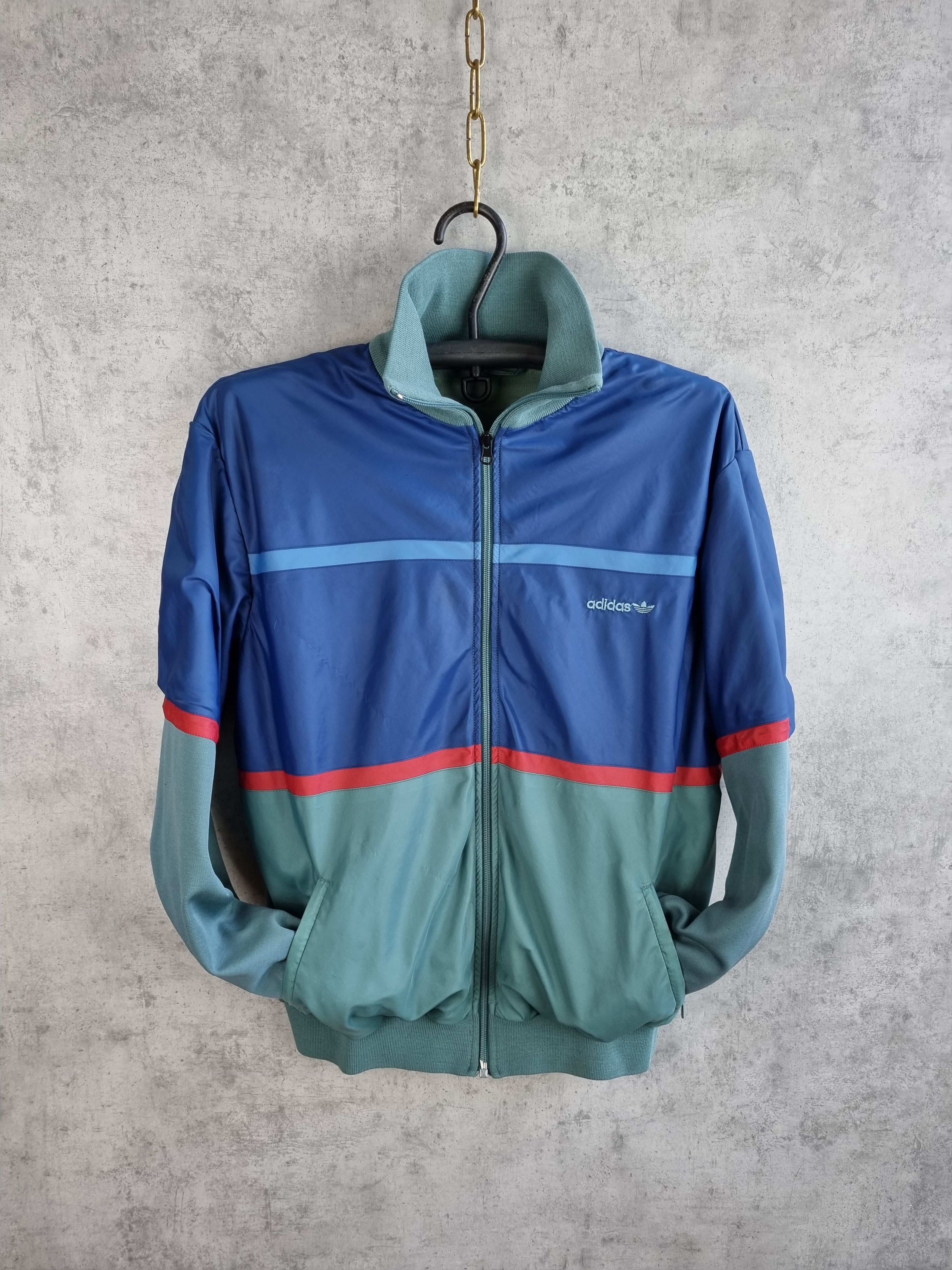 Adidas × Vintage Athlethic 90s Adidas Nylon Track Jacket Sport Team Size US M / EU 48-50 / 2 - 3 Thumbnail