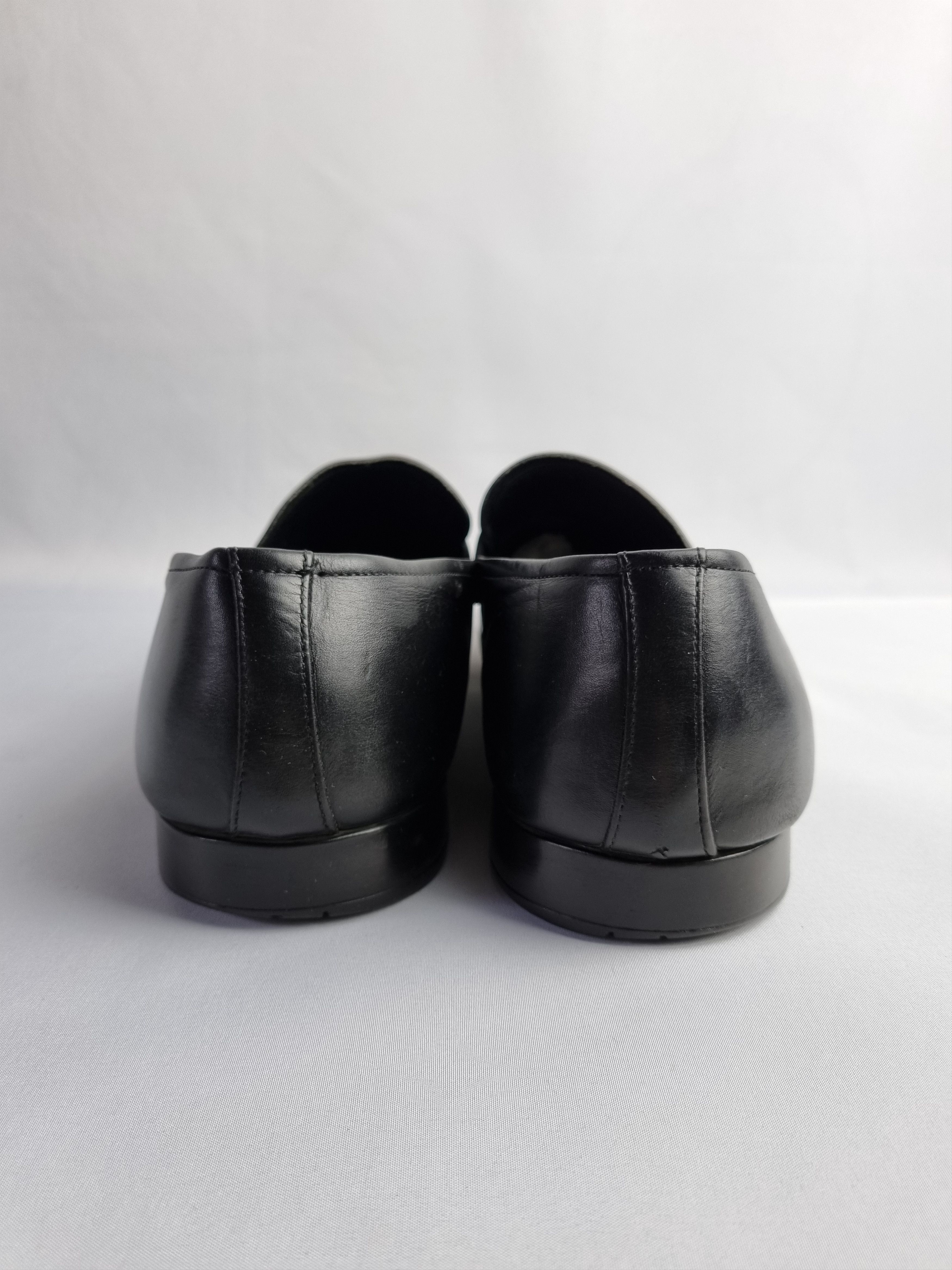 Leather × Prada × Vintage Prada Luxury Leather Shoes with metallic Logo Size US 11 / EU 44 - 9 Thumbnail