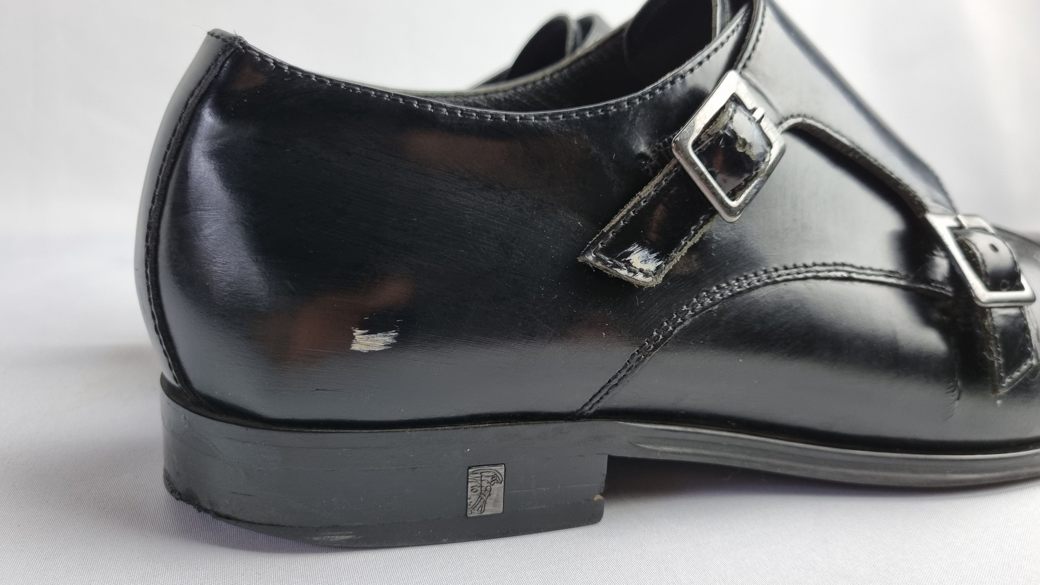 Leather × Versace × Vintage Versace Collection Double Buckle Loafers Size US 11 / EU 44 - 16 Thumbnail