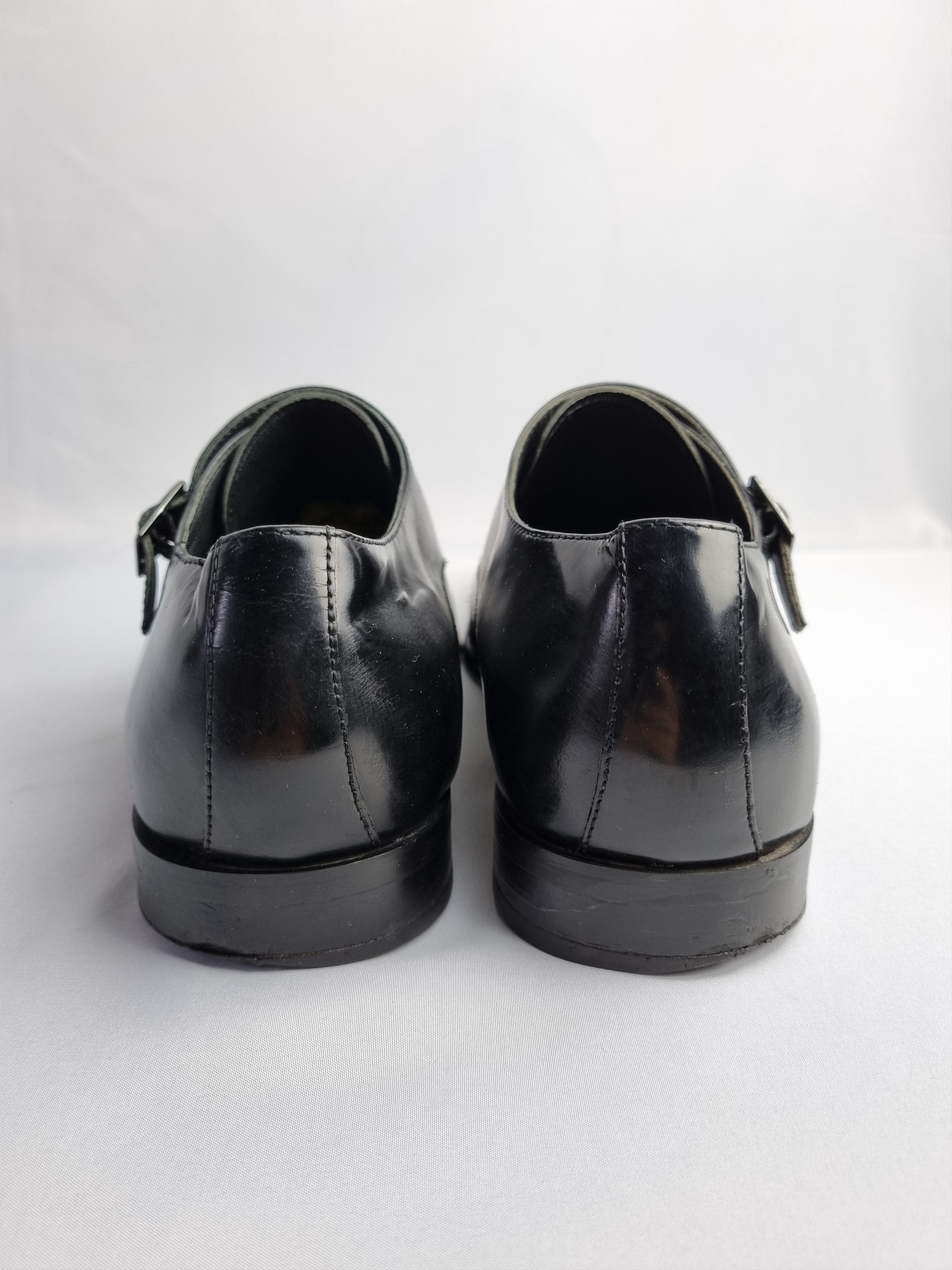 Leather × Versace × Vintage Versace Collection Double Buckle Loafers Size US 11 / EU 44 - 12 Thumbnail