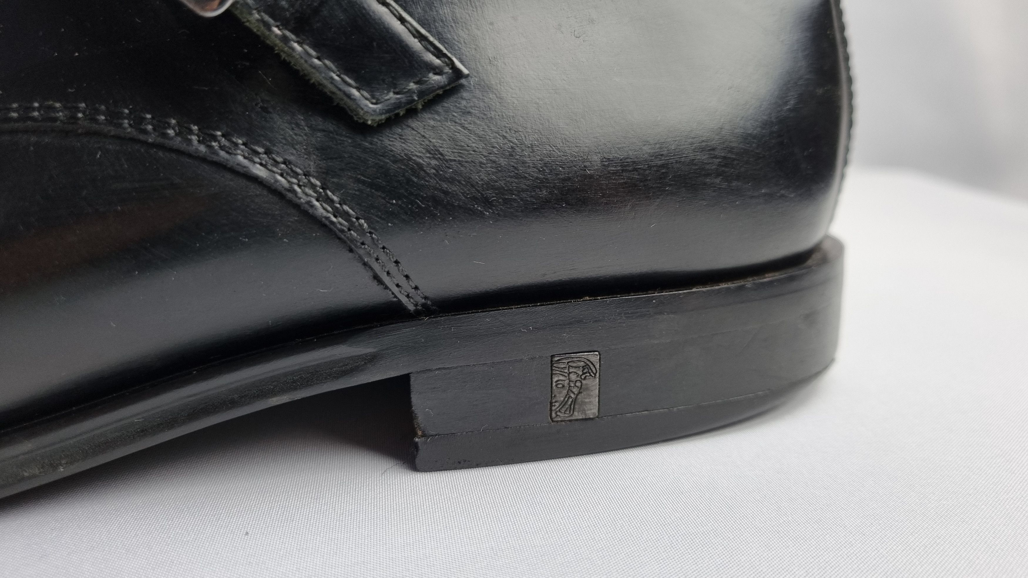 Leather × Versace × Vintage Versace Collection Double Buckle Loafers Size US 11 / EU 44 - 17 Thumbnail