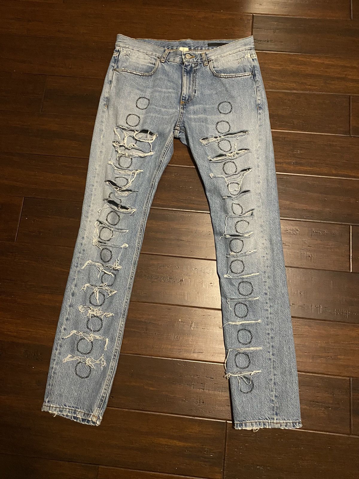 1017 ALYX 9SM 1017 ALYX THORN SLASH DENIM Size US 32 / EU 48 - 1 Thumbnail
