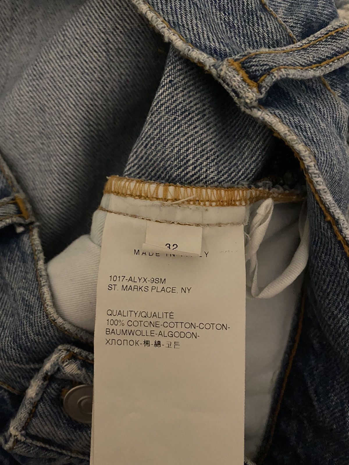 1017 ALYX 9SM 1017 ALYX THORN SLASH DENIM Size US 32 / EU 48 - 8 Thumbnail