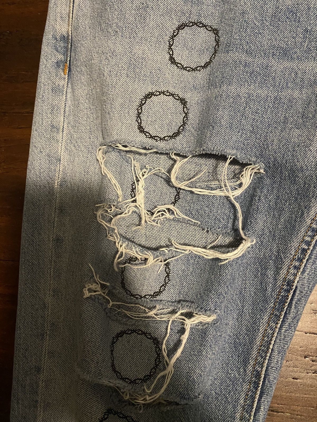 1017 ALYX 9SM 1017 ALYX THORN SLASH DENIM Size US 32 / EU 48 - 2 Thumbnail