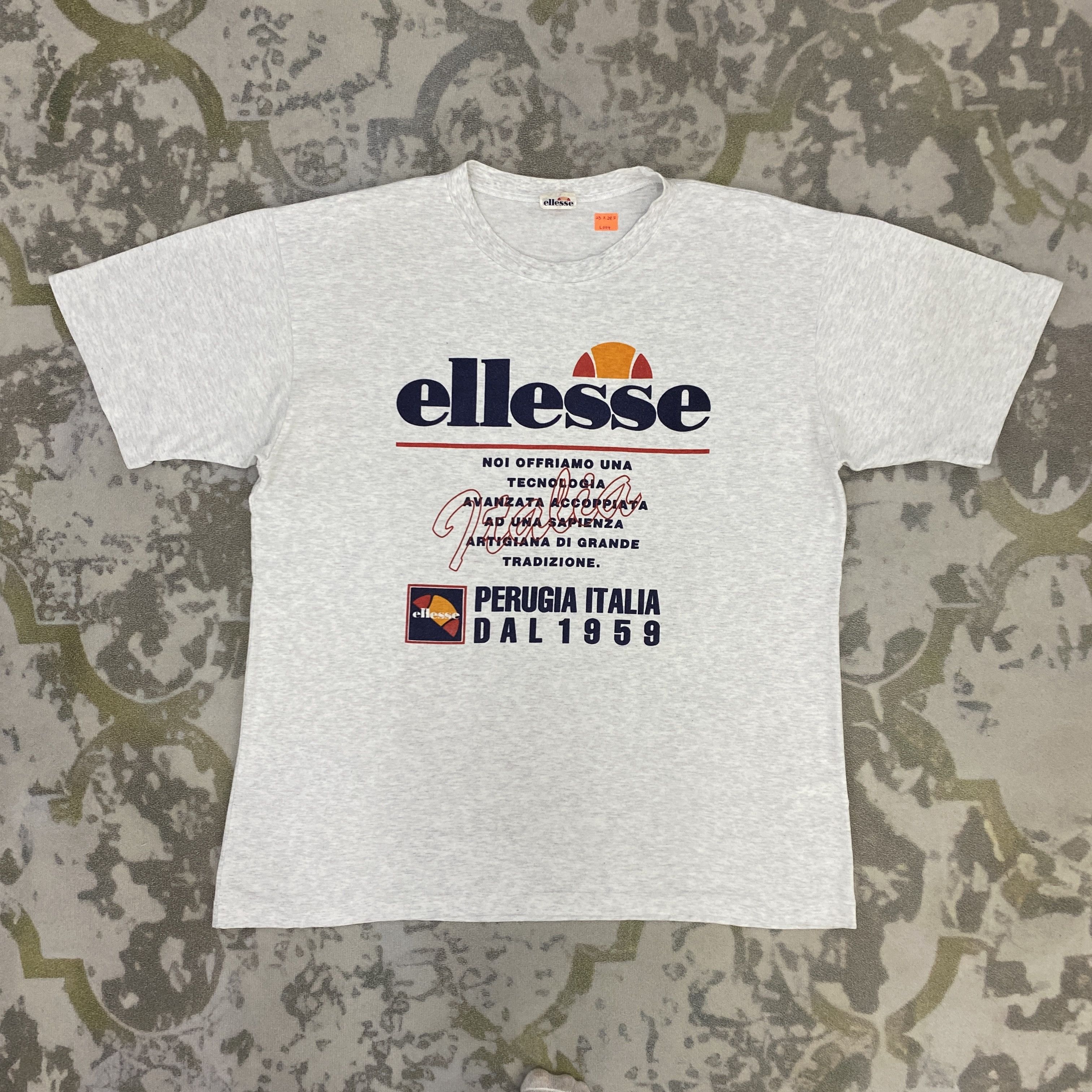 T-shirt Ellesse Homme Noir Taille S - Coton - Occasion Très Bon état