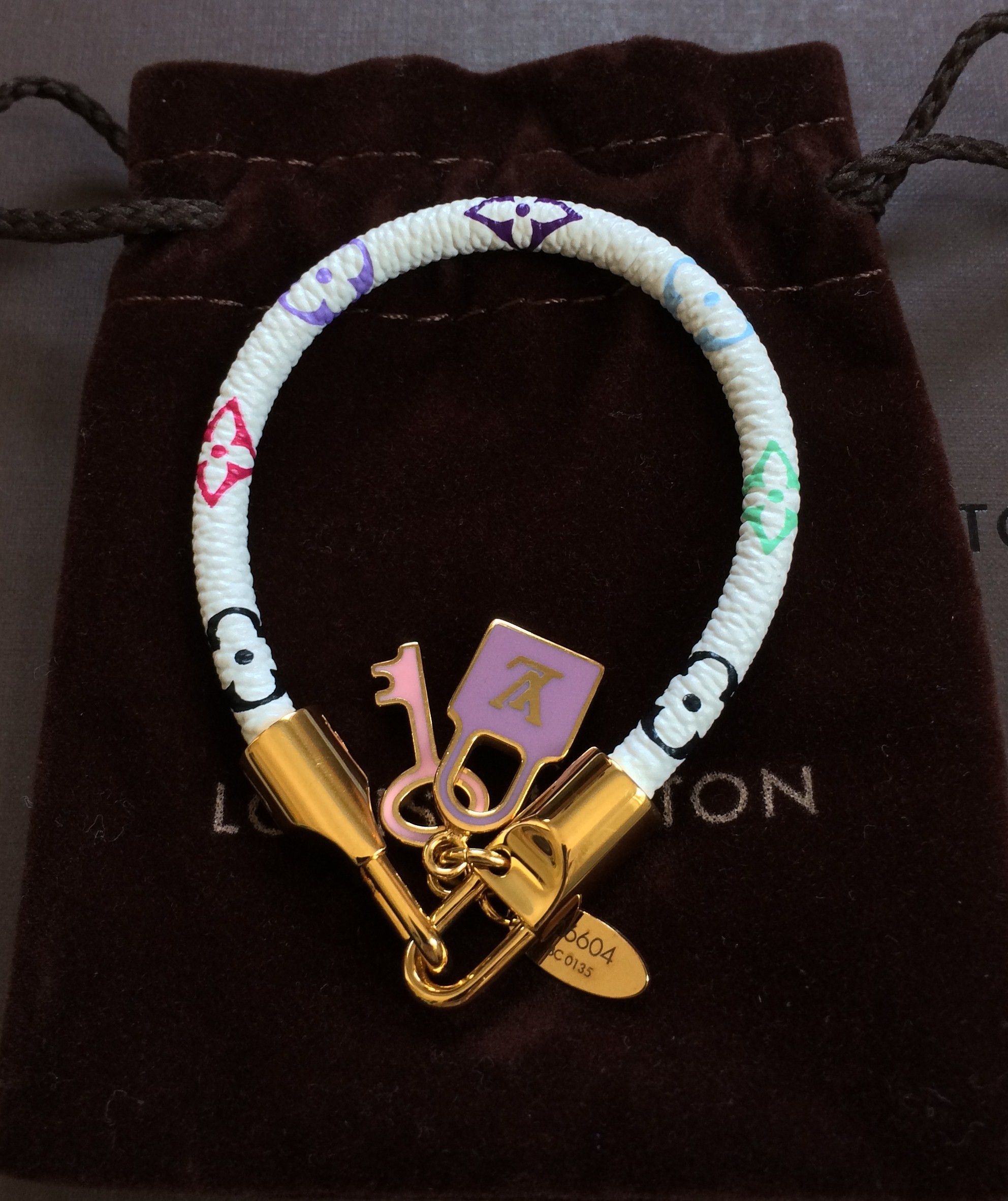 Louis Vuitton × Takashi Murakami S/S 2003 Louis Vuitton x Murakami Monogram Luck It Bracelet Size ONE SIZE - 1 Thumbnail