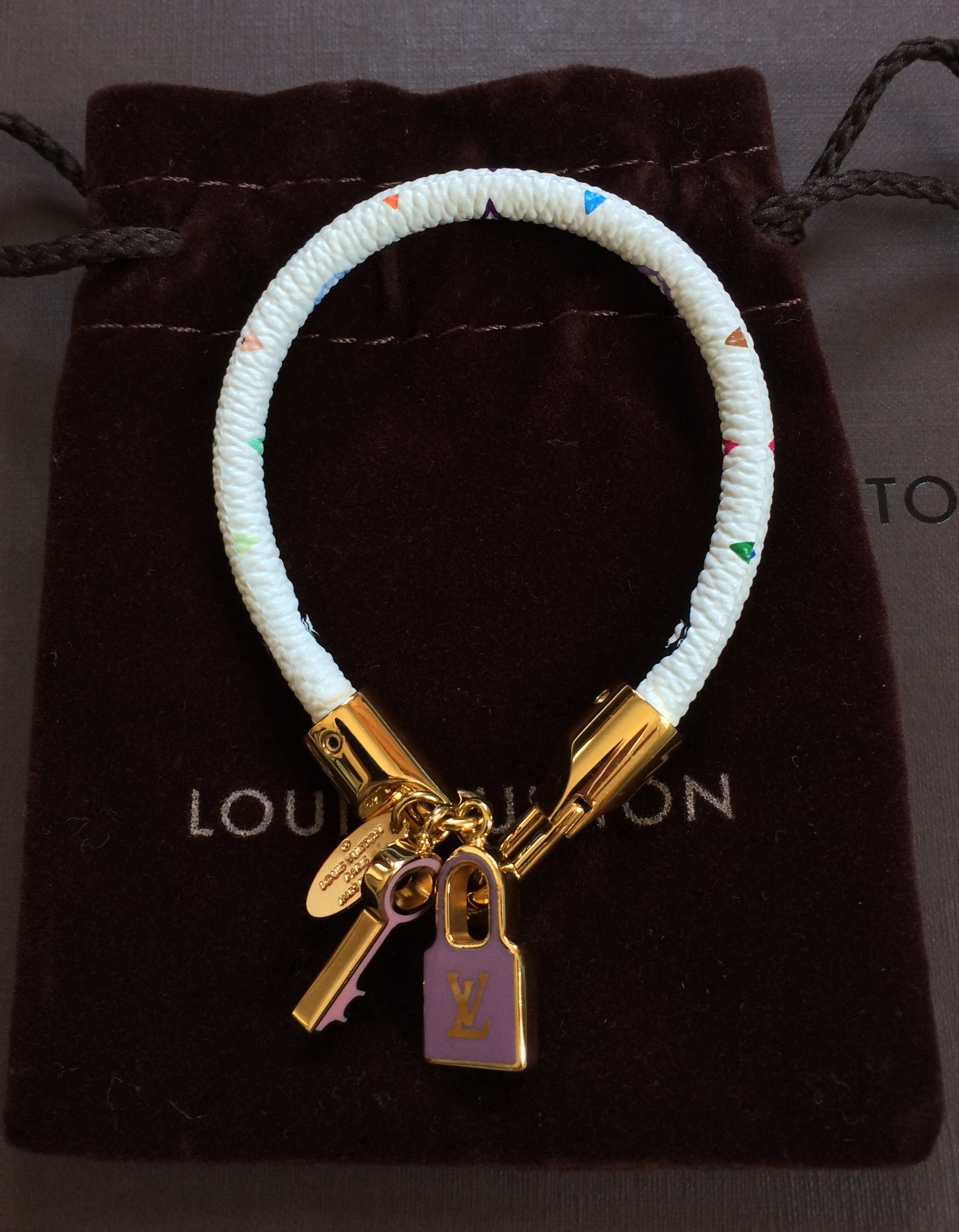 Louis Vuitton × Takashi Murakami S/S 2003 Louis Vuitton x Murakami Monogram Luck It Bracelet Size ONE SIZE - 2 Thumbnail