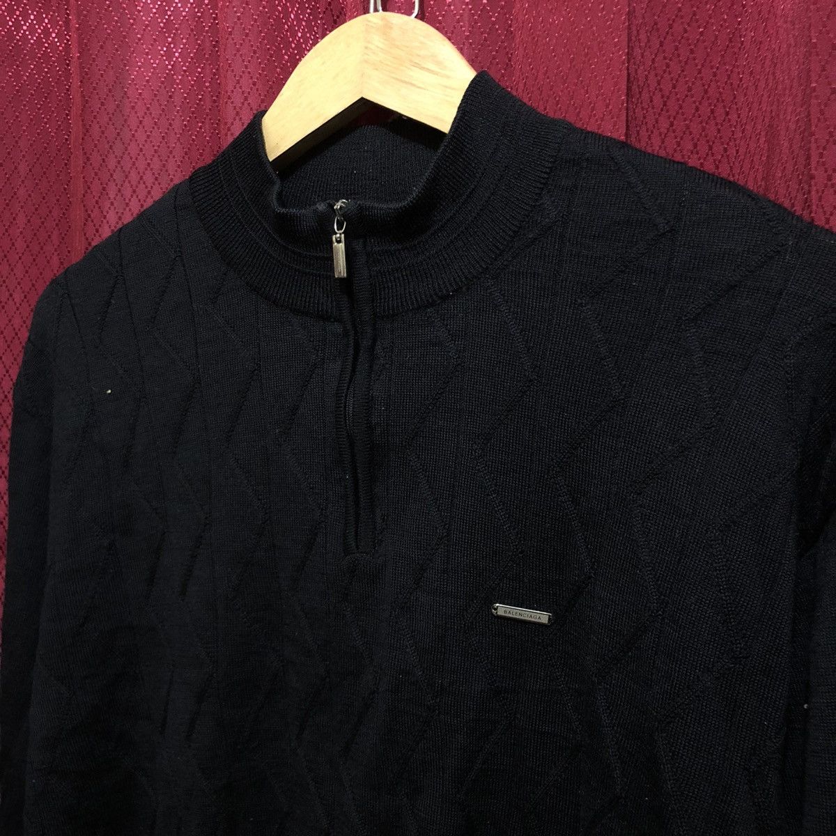 image of Archival Clothing x Avant Garde Vintage Balenciaga Knitwear Avant Garde in Black, Men's (Size XL)