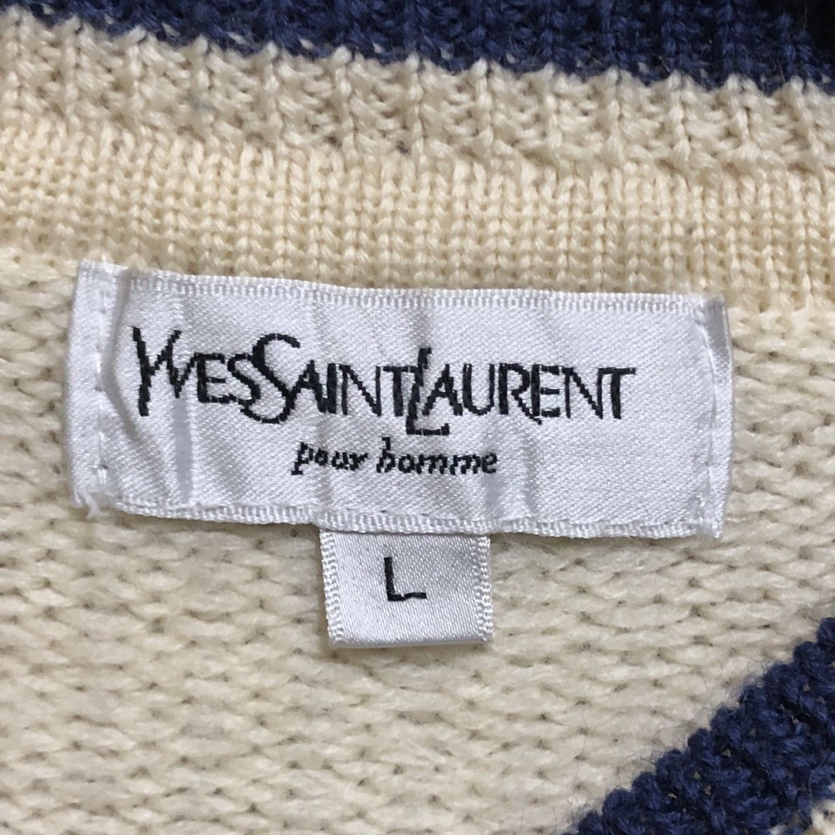 Yves Saint Laurent Vintage Knitwear Wool Yves Saint Laurent Ysl Pour Homme Size US L / EU 52-54 / 3 - 5 Thumbnail