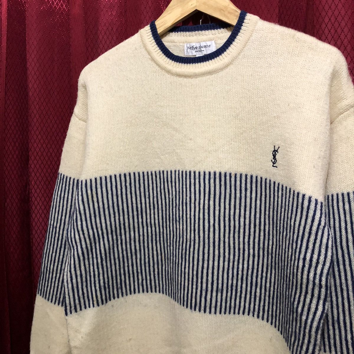 Yves Saint Laurent Vintage Knitwear Wool Yves Saint Laurent Ysl Pour Homme Size US L / EU 52-54 / 3 - 3 Thumbnail