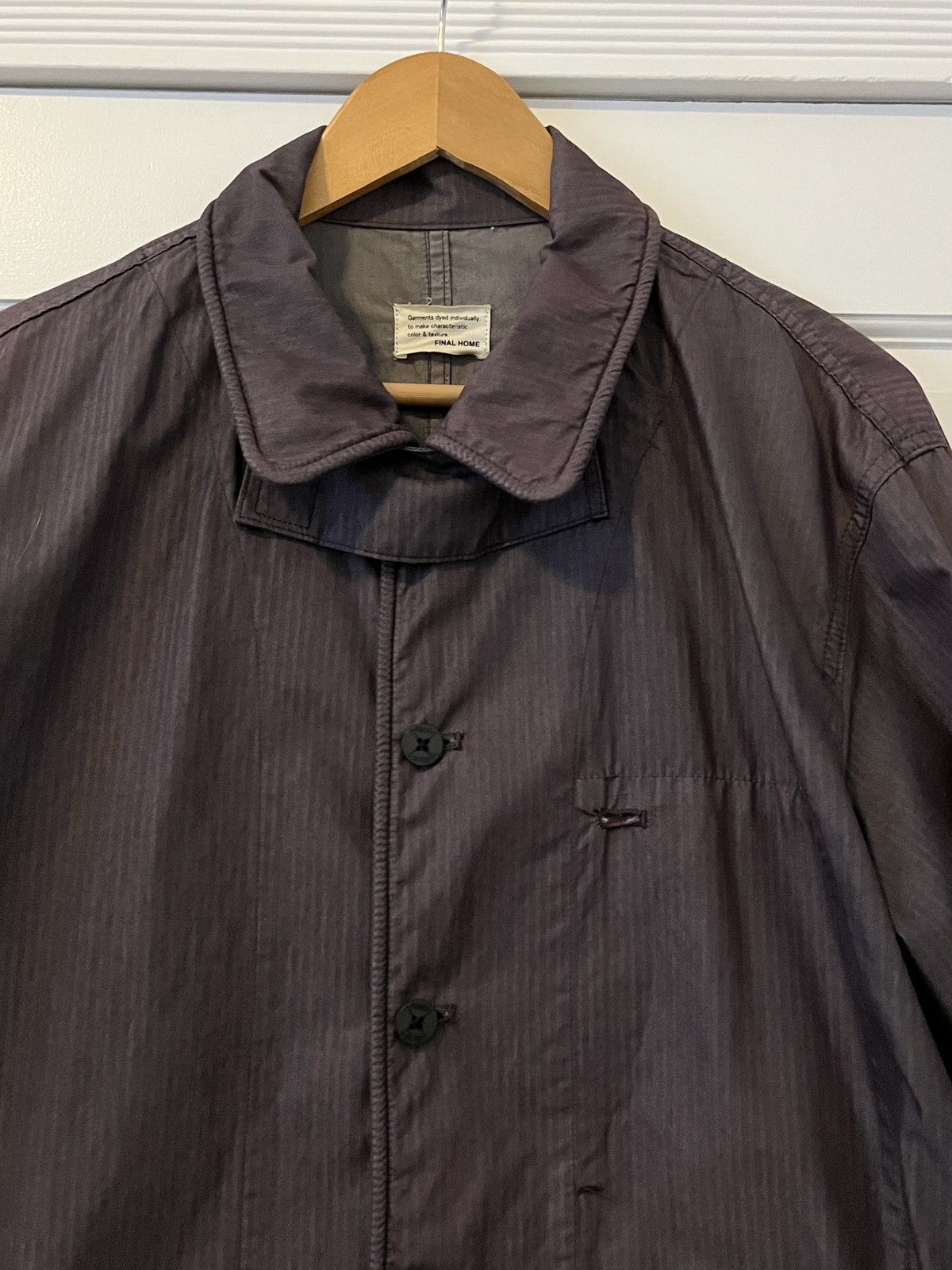 Final Home Garment Dyed Purple/Warm Grey Light Mac Coat Size US M / EU 48-50 / 2 - 5 Thumbnail