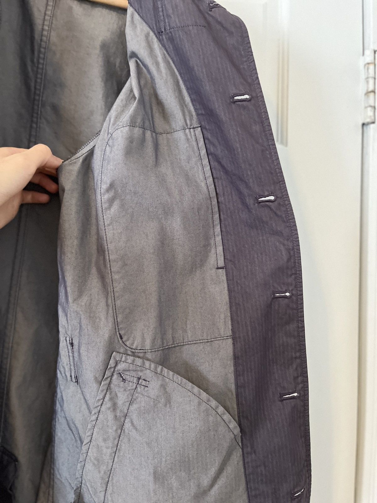 Final Home Garment Dyed Purple/Warm Grey Light Mac Coat Size US M / EU 48-50 / 2 - 9 Thumbnail