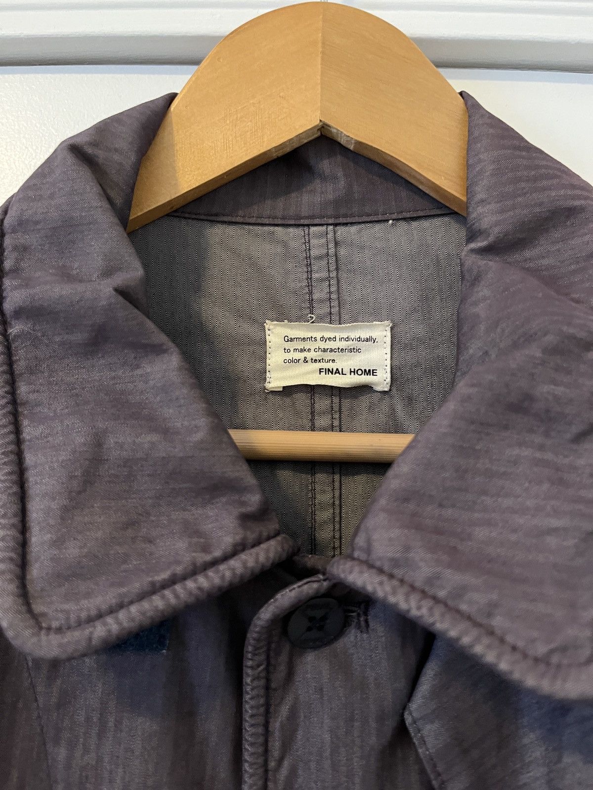 Final Home Garment Dyed Purple/Warm Grey Light Mac Coat Size US M / EU 48-50 / 2 - 7 Thumbnail