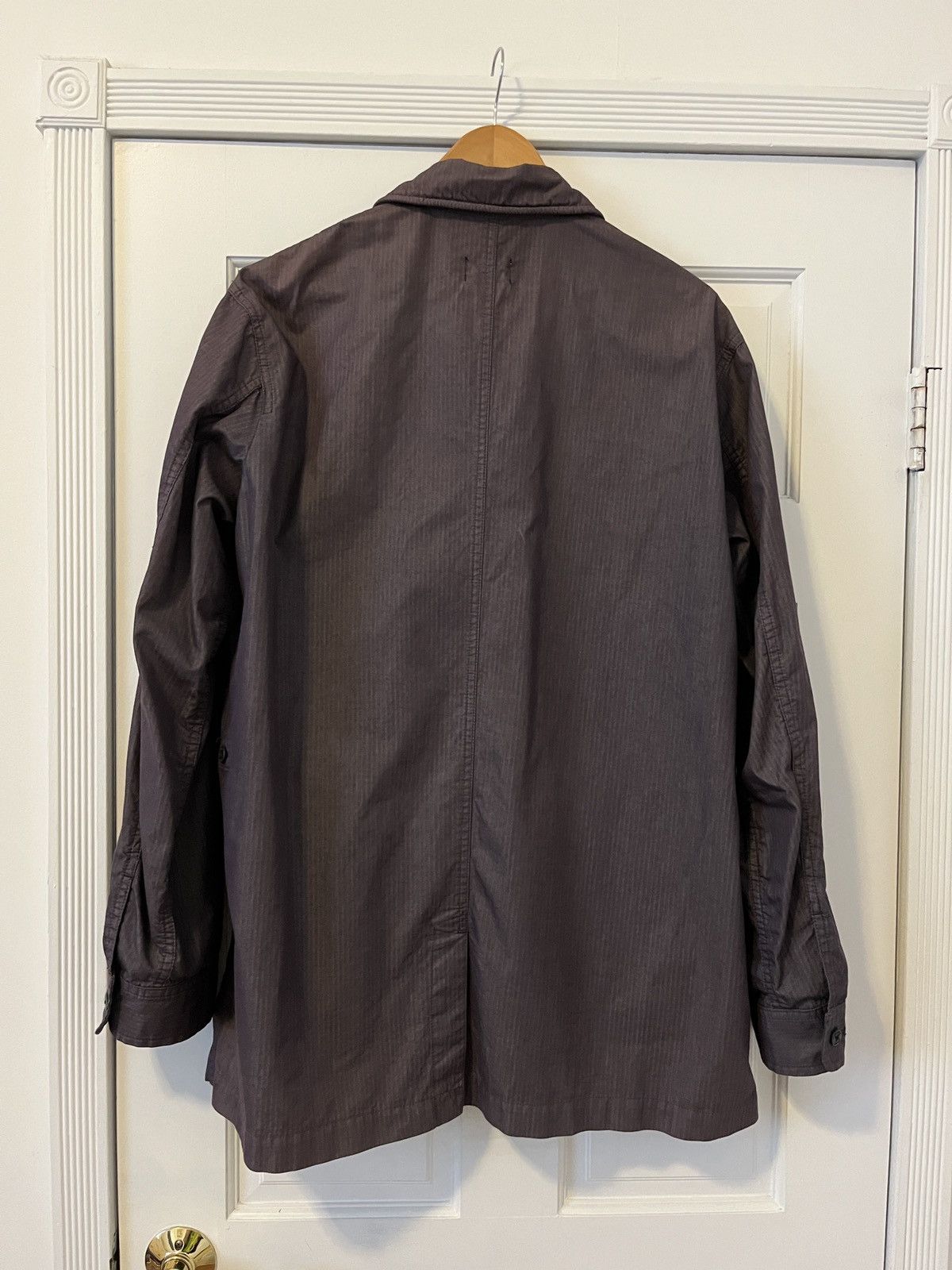 Final Home Garment Dyed Purple/Warm Grey Light Mac Coat Size US M / EU 48-50 / 2 - 2 Thumbnail