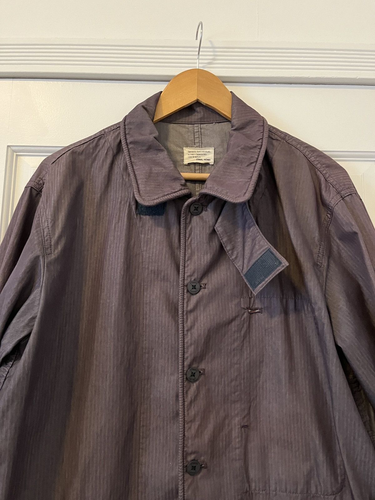 Final Home Garment Dyed Purple/Warm Grey Light Mac Coat Size US M / EU 48-50 / 2 - 6 Thumbnail