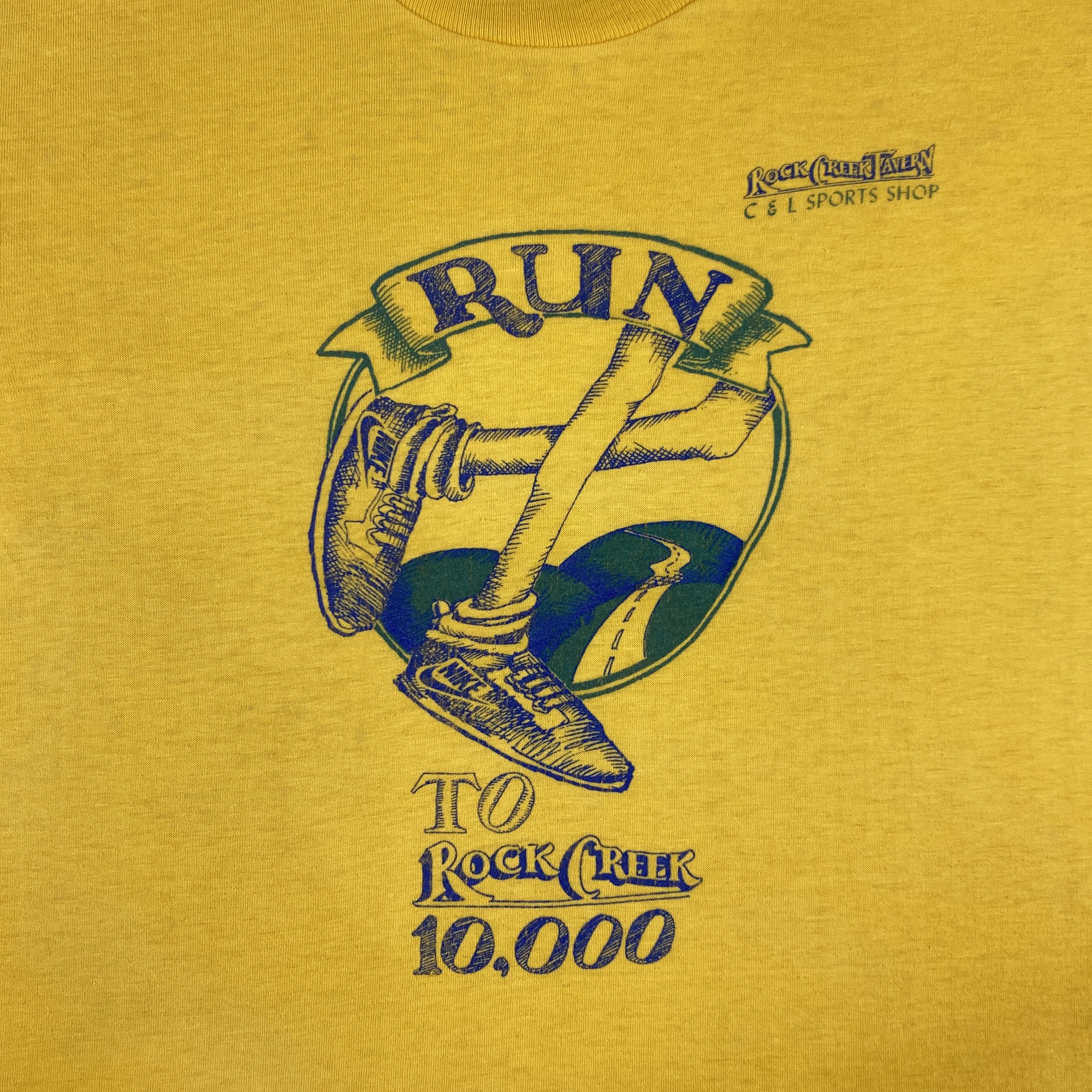 Nike Vintage Nike Run To Rock Creek 10,000 Small Shirt - M022 Size US S / EU 44-46 / 1 - 2 Thumbnail