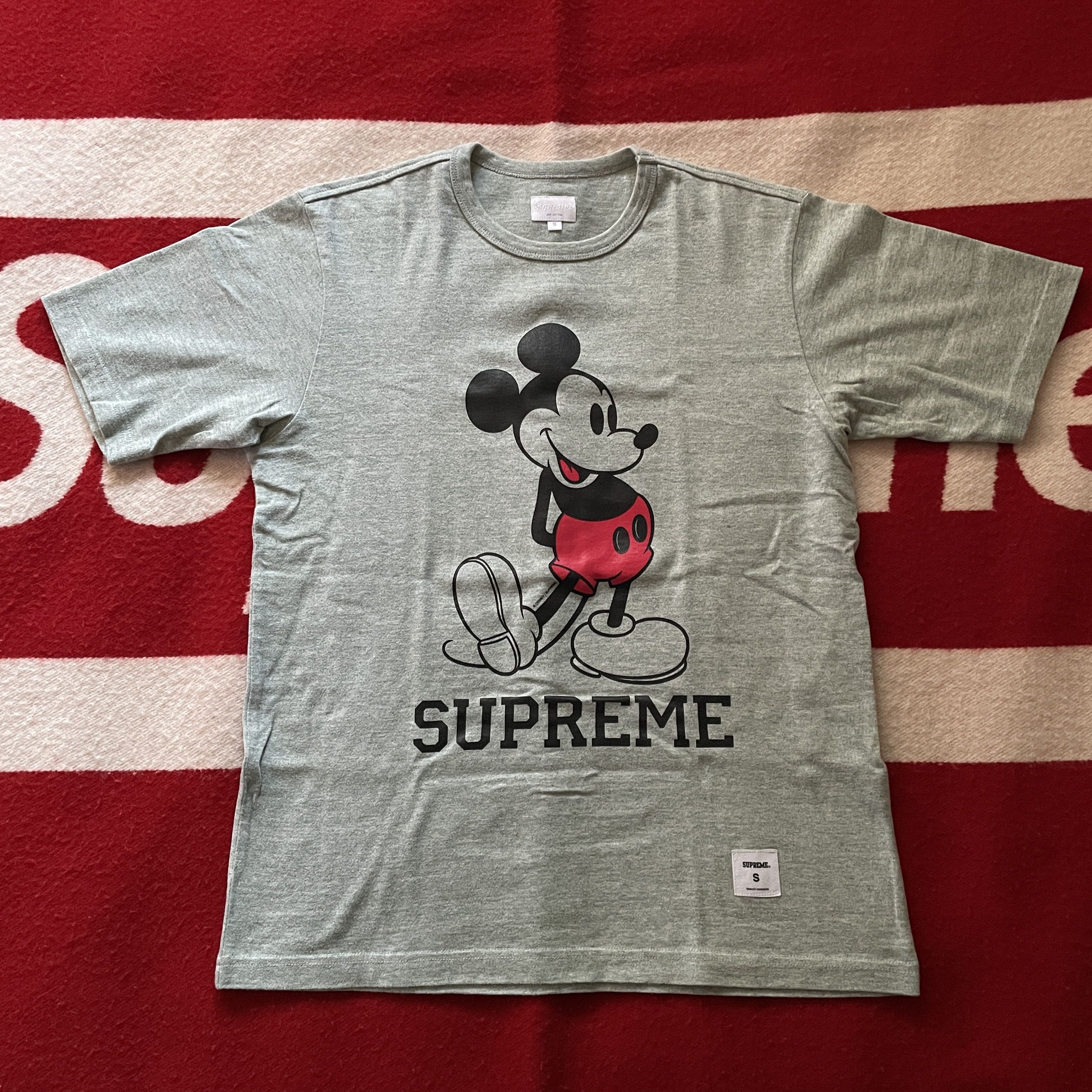 image of Disney - Mickey Mouse Raglan Tee Shirt 2009 Fw09 in Heather Green, Men's (Size Small)