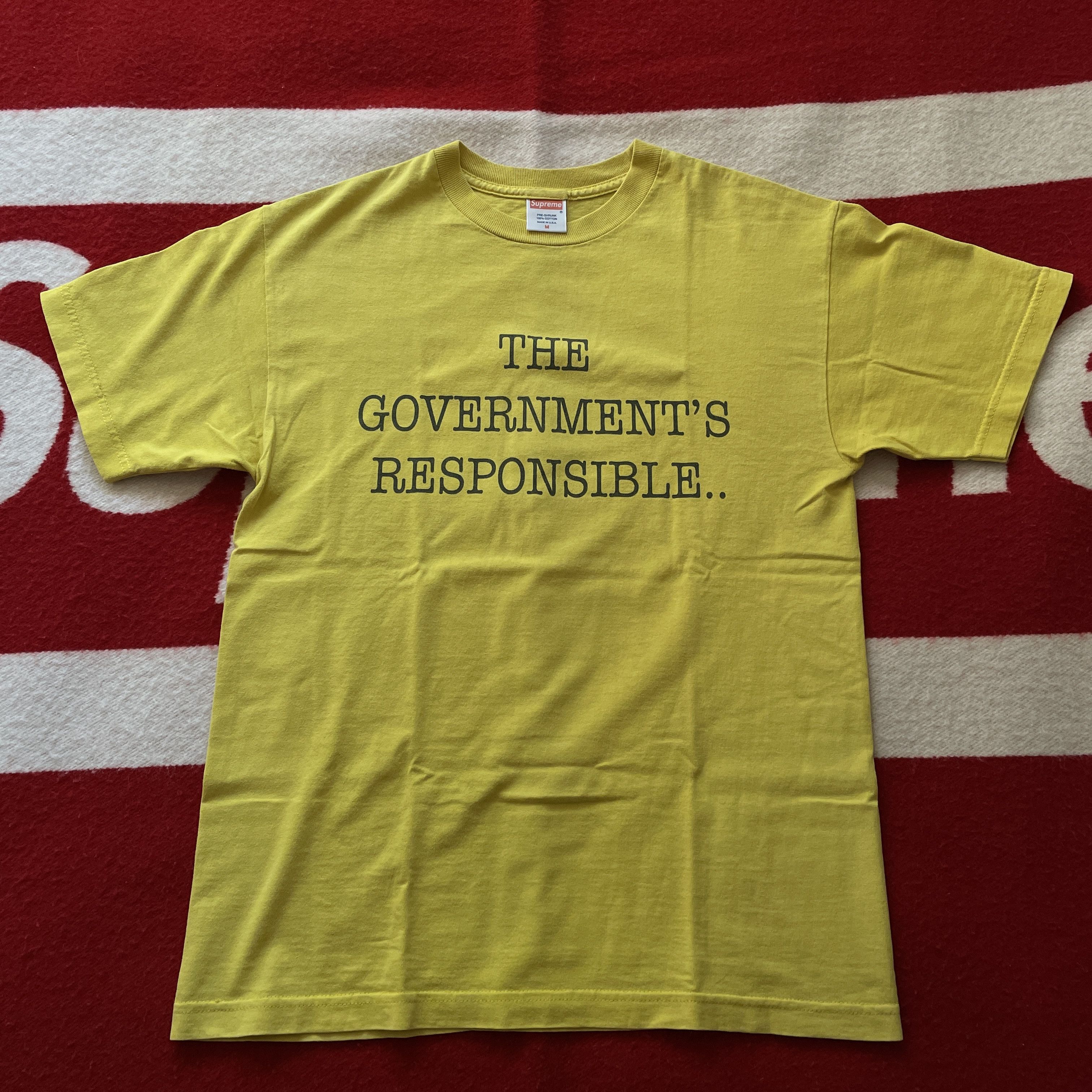 Supreme x Public Enemy - THE GOVERNMENT'S RESPONSIBLE Tee 06