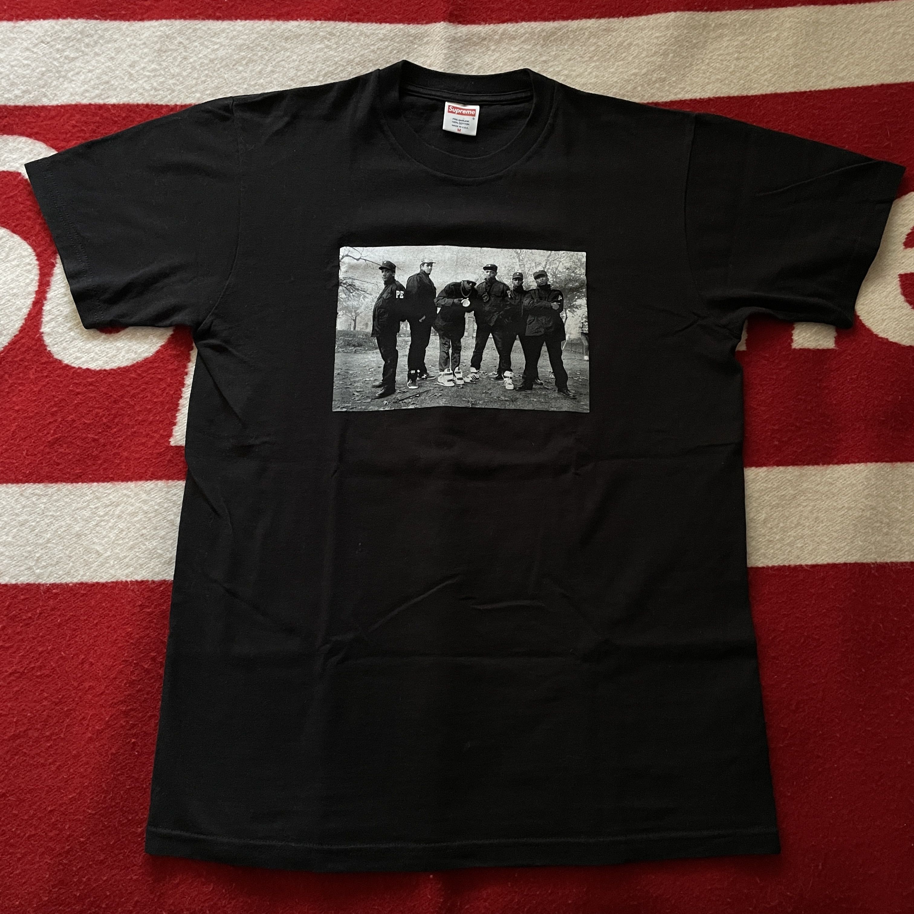 image of Public Enemy - Pe Photoshoot Tee Shirt Ss05 2005 in Black, Men's (Size Medium)
