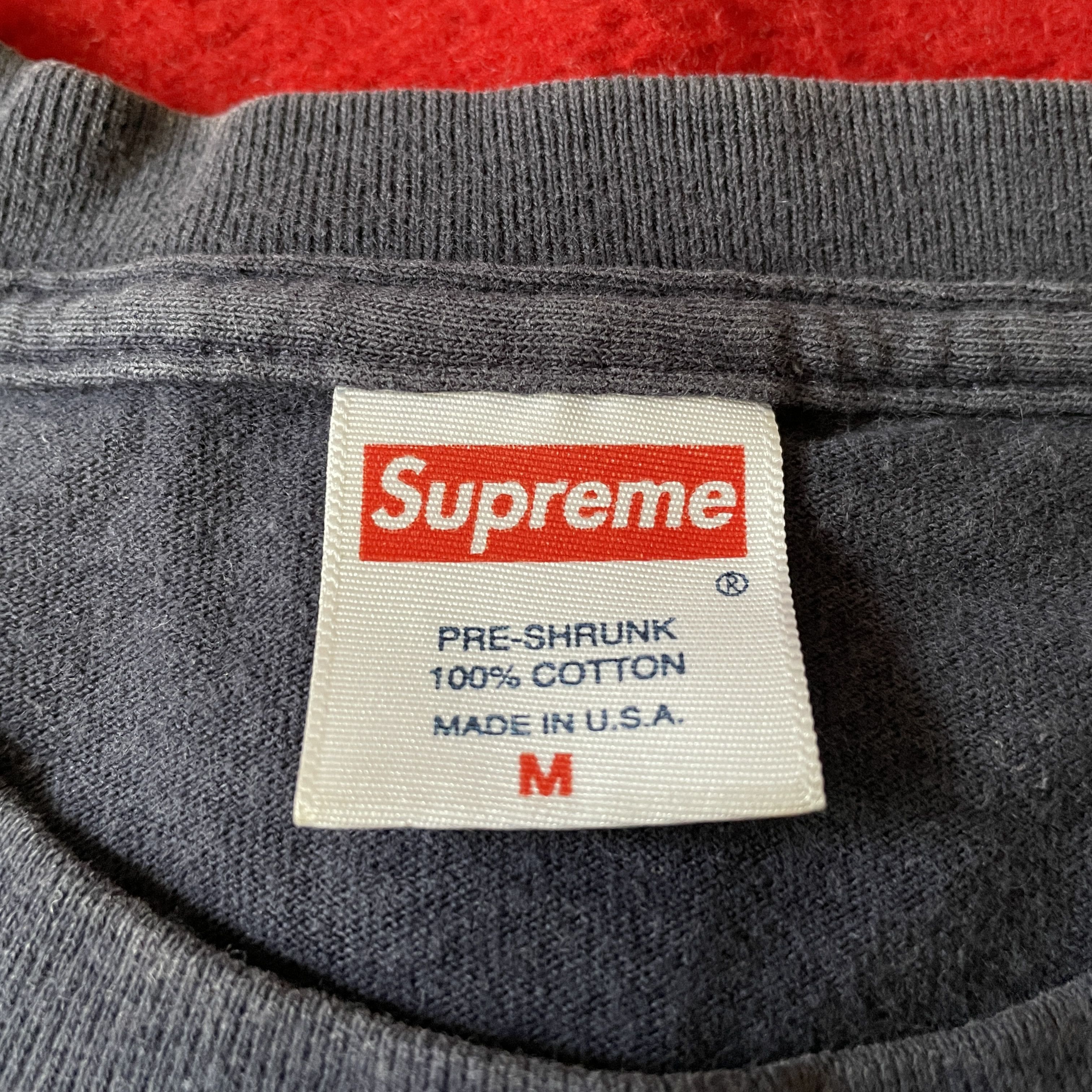 Supreme Supreme Paisley Bandana Navy Box Logo 2001 Tee (OG BANDANA) Size US M / EU 48-50 / 2 - 5 Thumbnail
