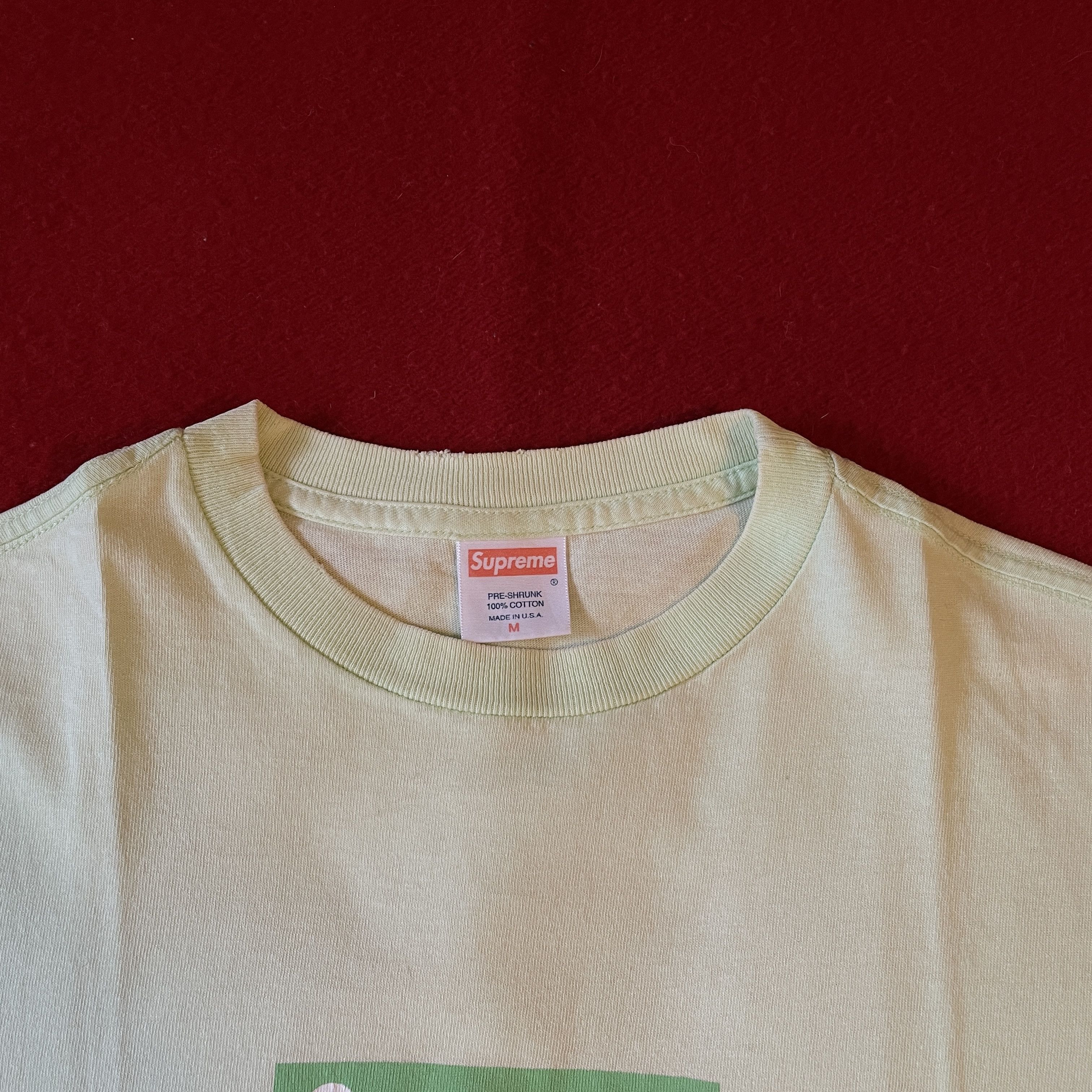 Supreme Supreme - Lime Green Box Logo Tee 2007 S/S07 Light Green Size US M / EU 48-50 / 2 - 10 Thumbnail