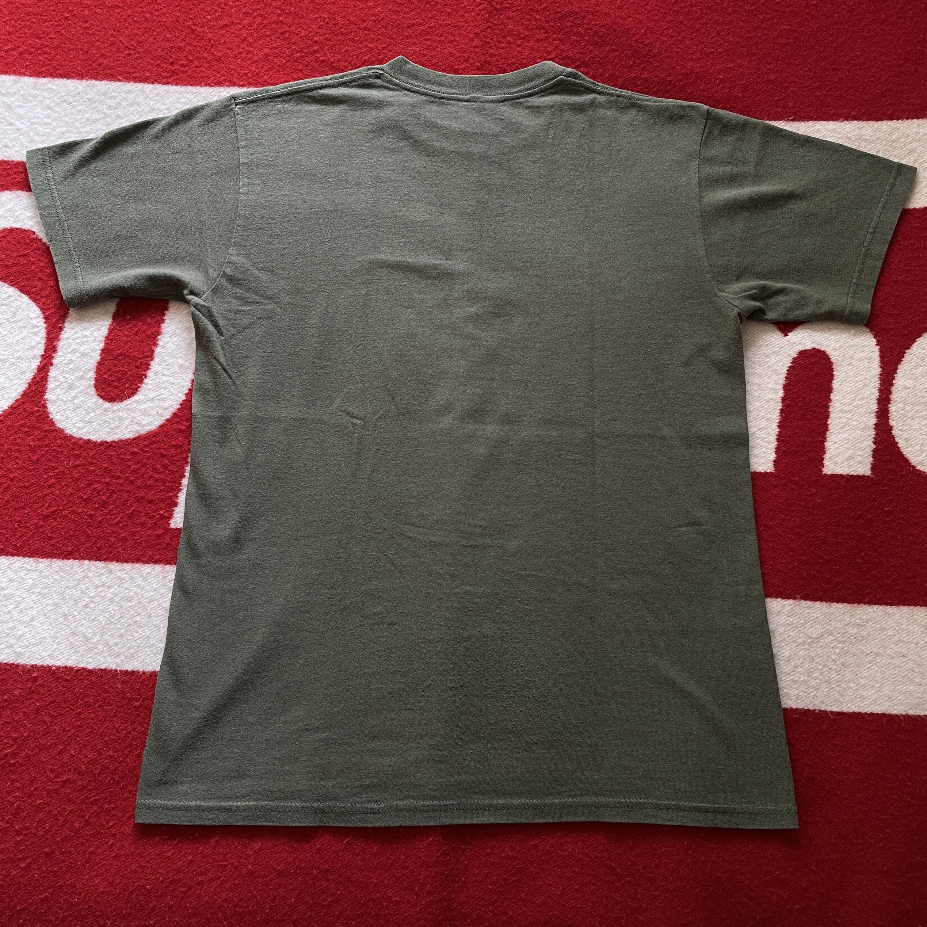 Supreme Supreme - Patriot 9/11 Box Logo Tee Shirt 2001-02 SS02 OLIVE Size US M / EU 48-50 / 2 - 3 Thumbnail