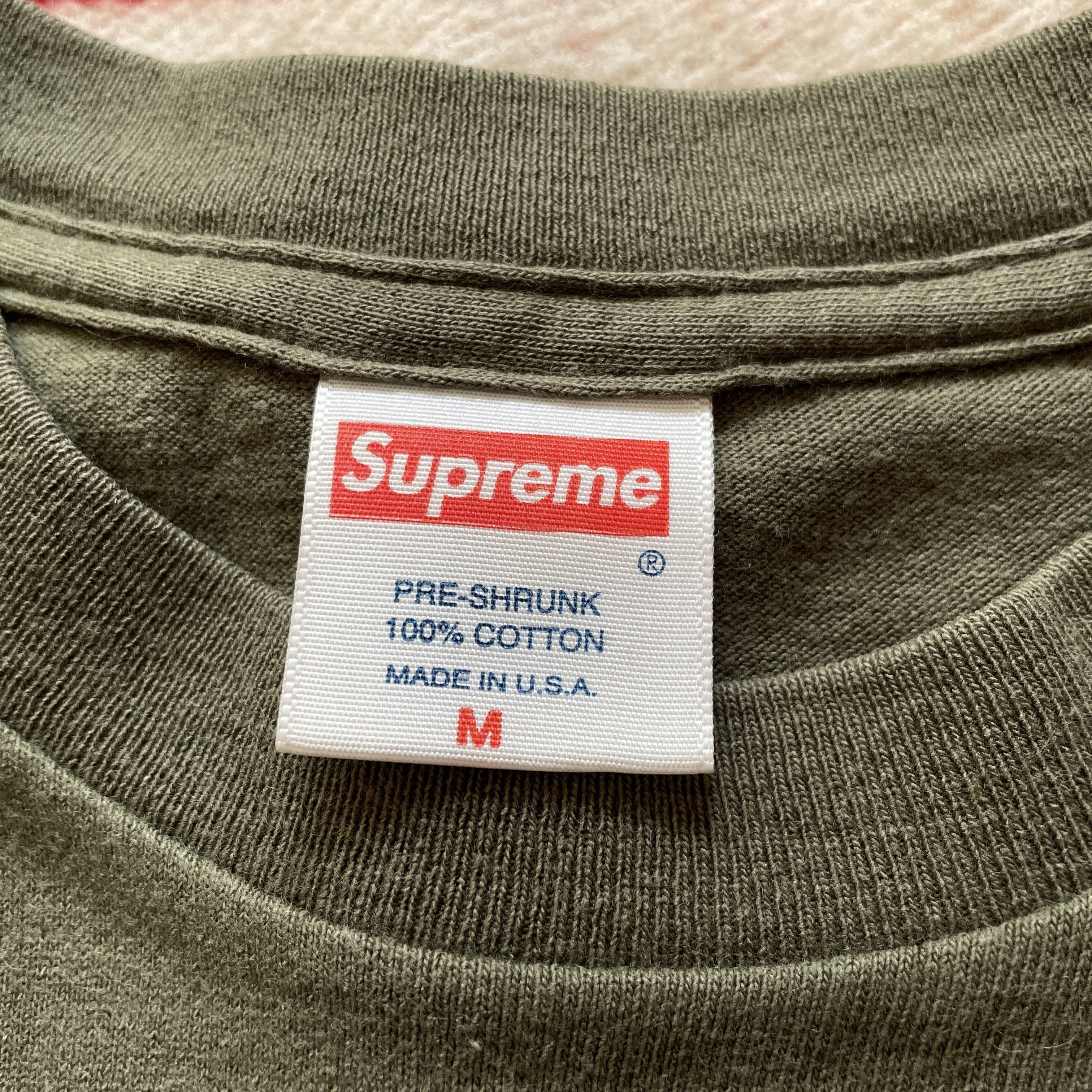 Supreme Supreme - Patriot 9/11 Box Logo Tee Shirt 2001-02 SS02 OLIVE Size US M / EU 48-50 / 2 - 7 Thumbnail