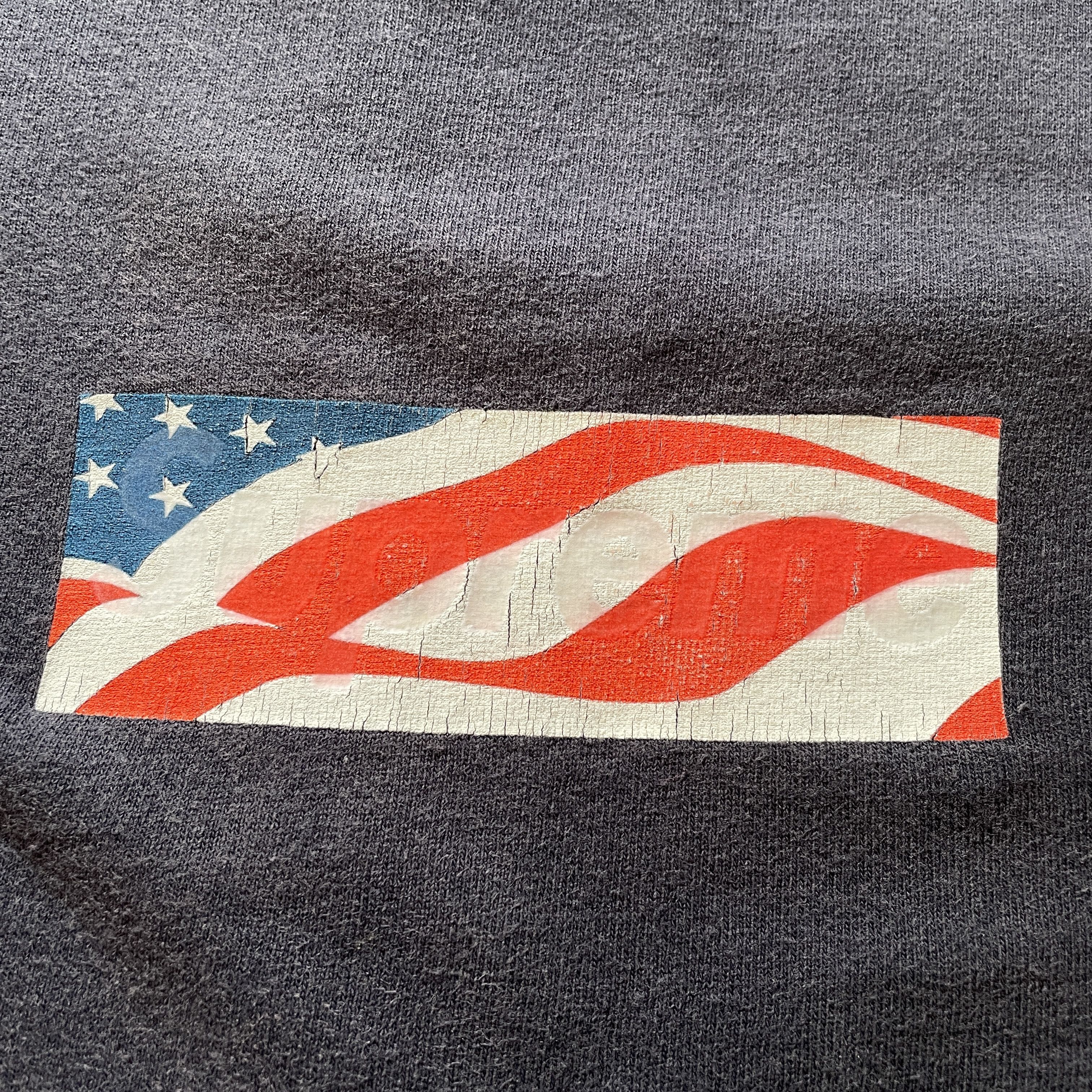 Supreme Supreme - Patriot 9/11 Box Logo Tee Shirt 2001-02 SS02 NAVY Size US M / EU 48-50 / 2 - 2 Thumbnail