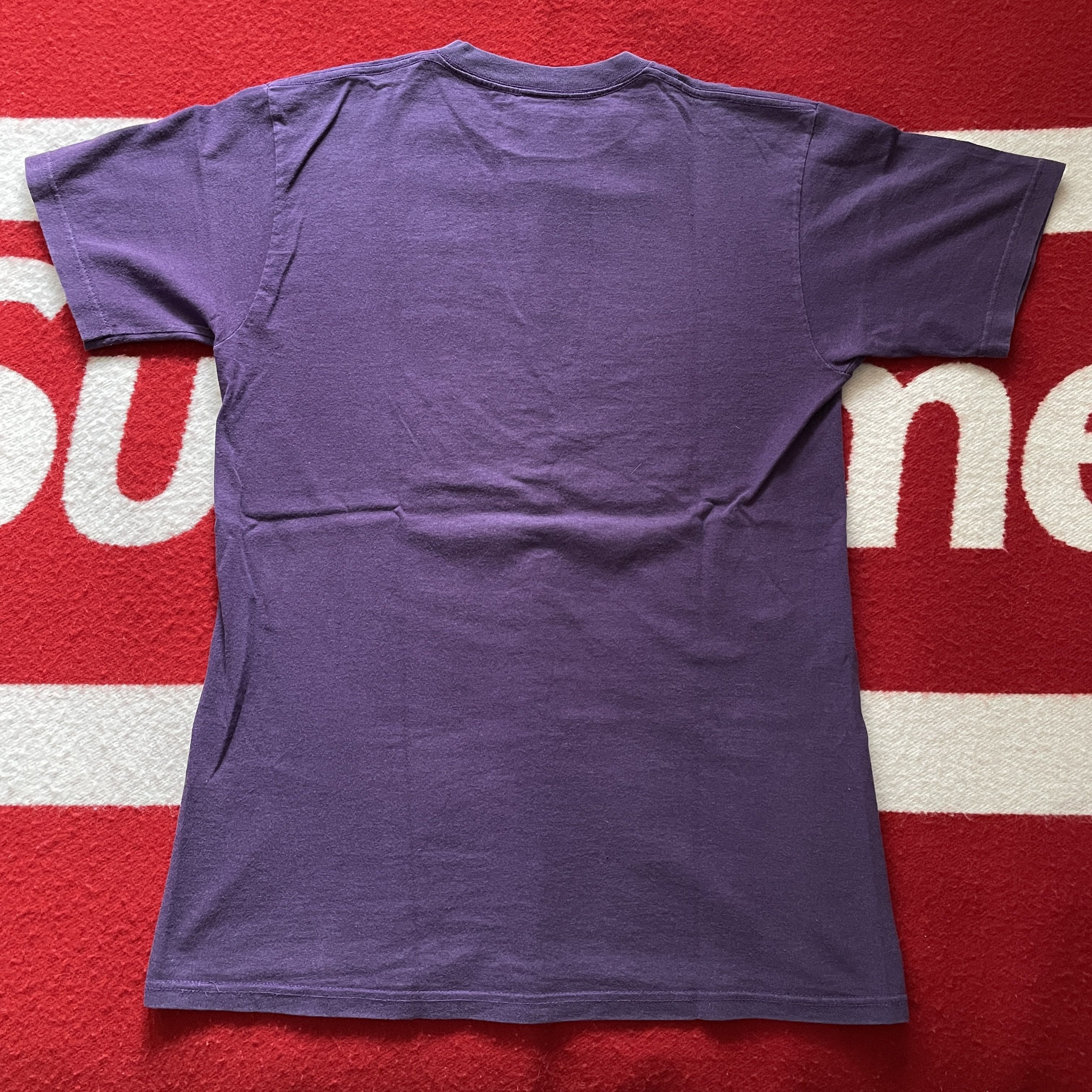 Supreme Supreme - 1999 Purple Tonal Box Logo Tee 90's RARE Size US M / EU 48-50 / 2 - 3 Thumbnail