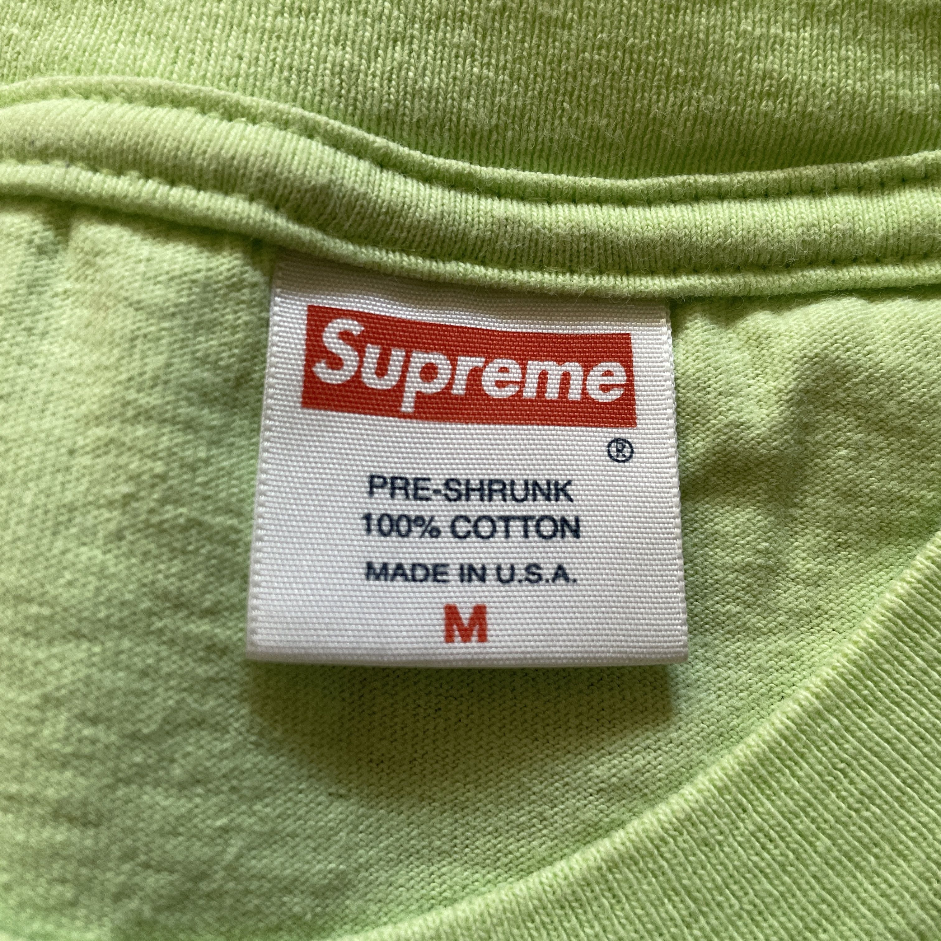 Supreme Supreme - LIME GREEN / BLUE BOX LOGO Tee Shirt | Size M 2006 Size US M / EU 48-50 / 2 - 8 Thumbnail