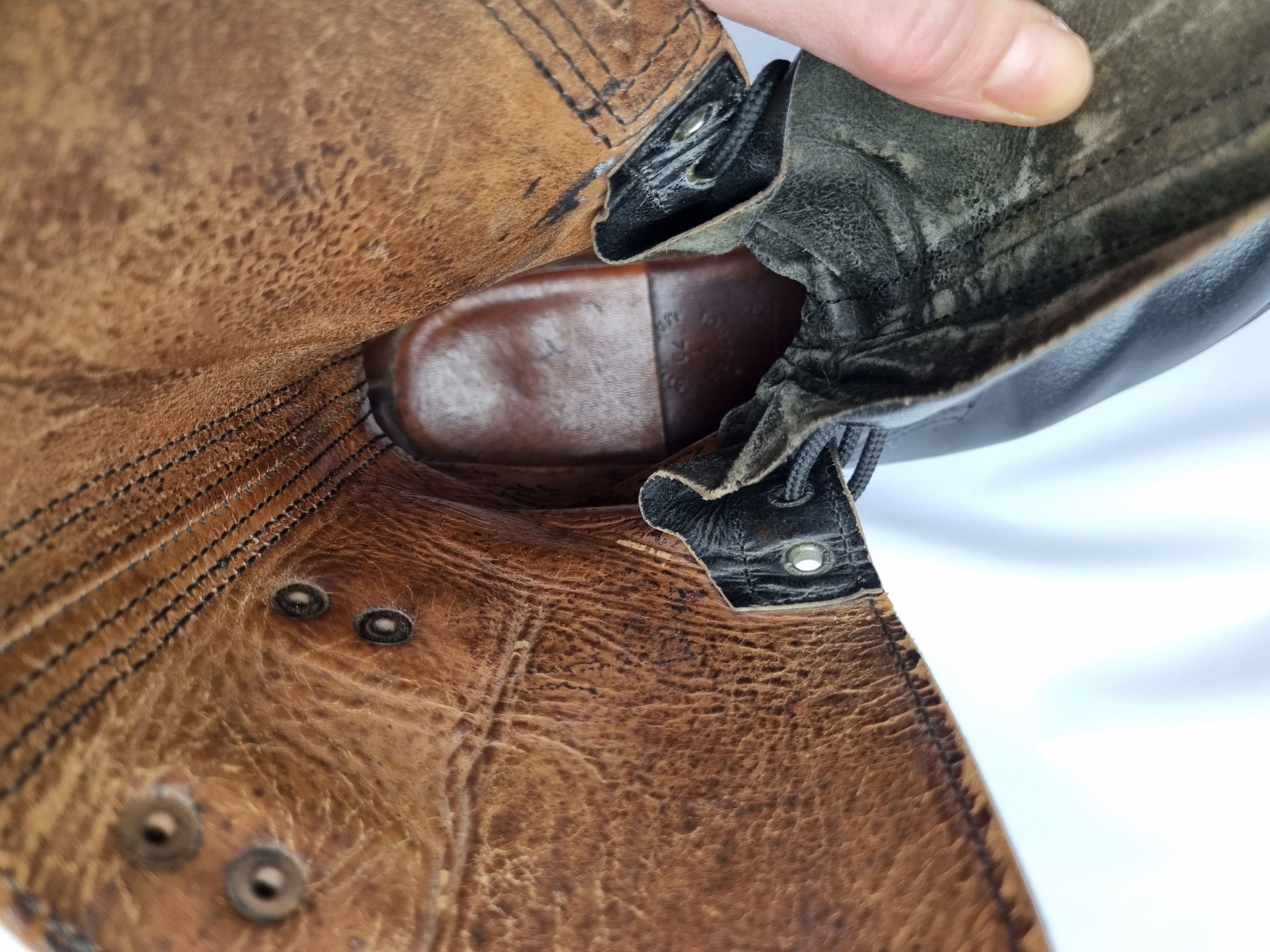 Japanese Brand × Vintage 70s Grenoble Leather Infantry Combat Boots France RickOwnes Size US 10.5 / EU 43-44 - 10 Thumbnail