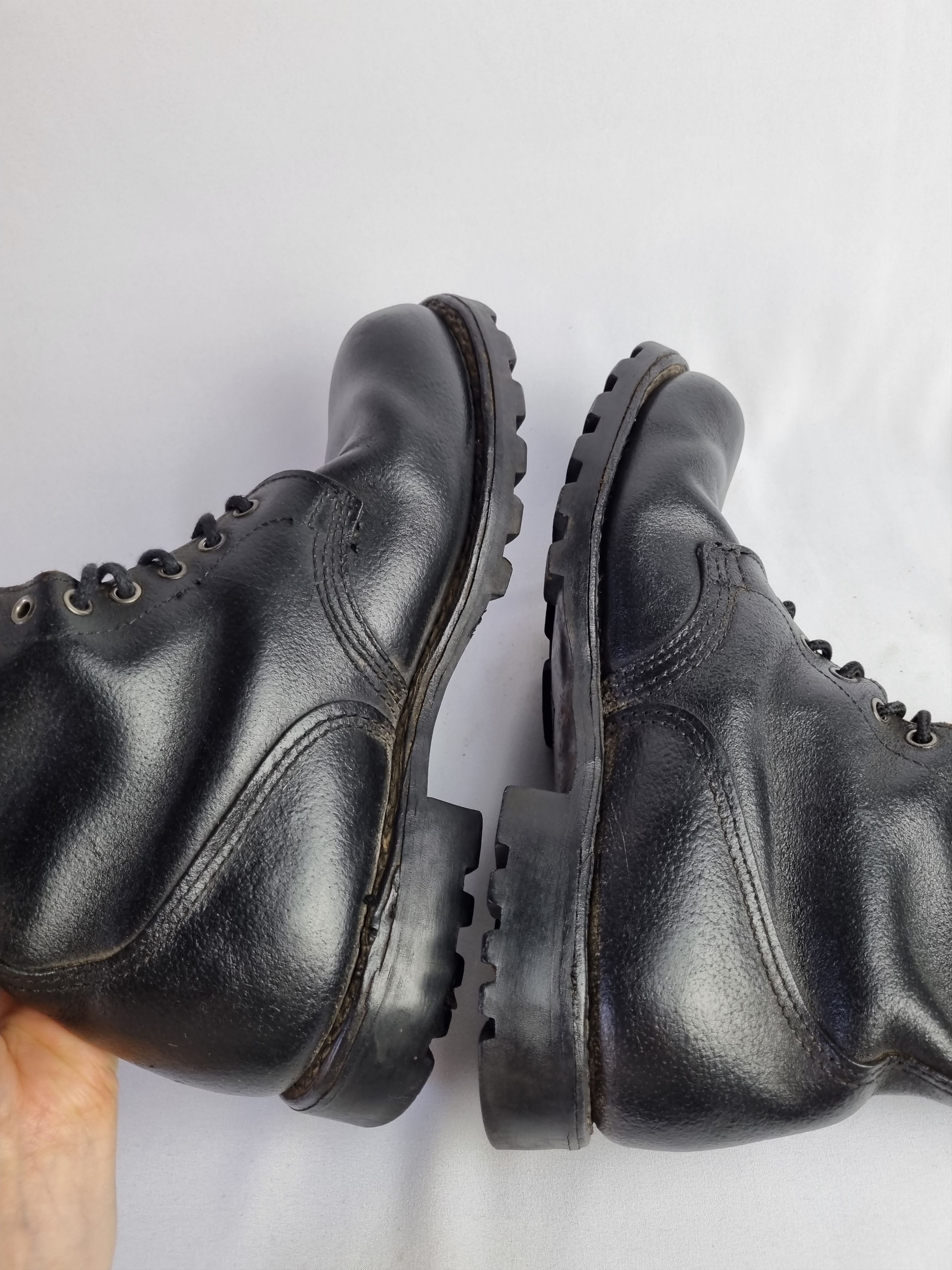 Japanese Brand × Vintage 70s Grenoble Leather Infantry Combat Boots France RickOwnes Size US 10.5 / EU 43-44 - 12 Thumbnail
