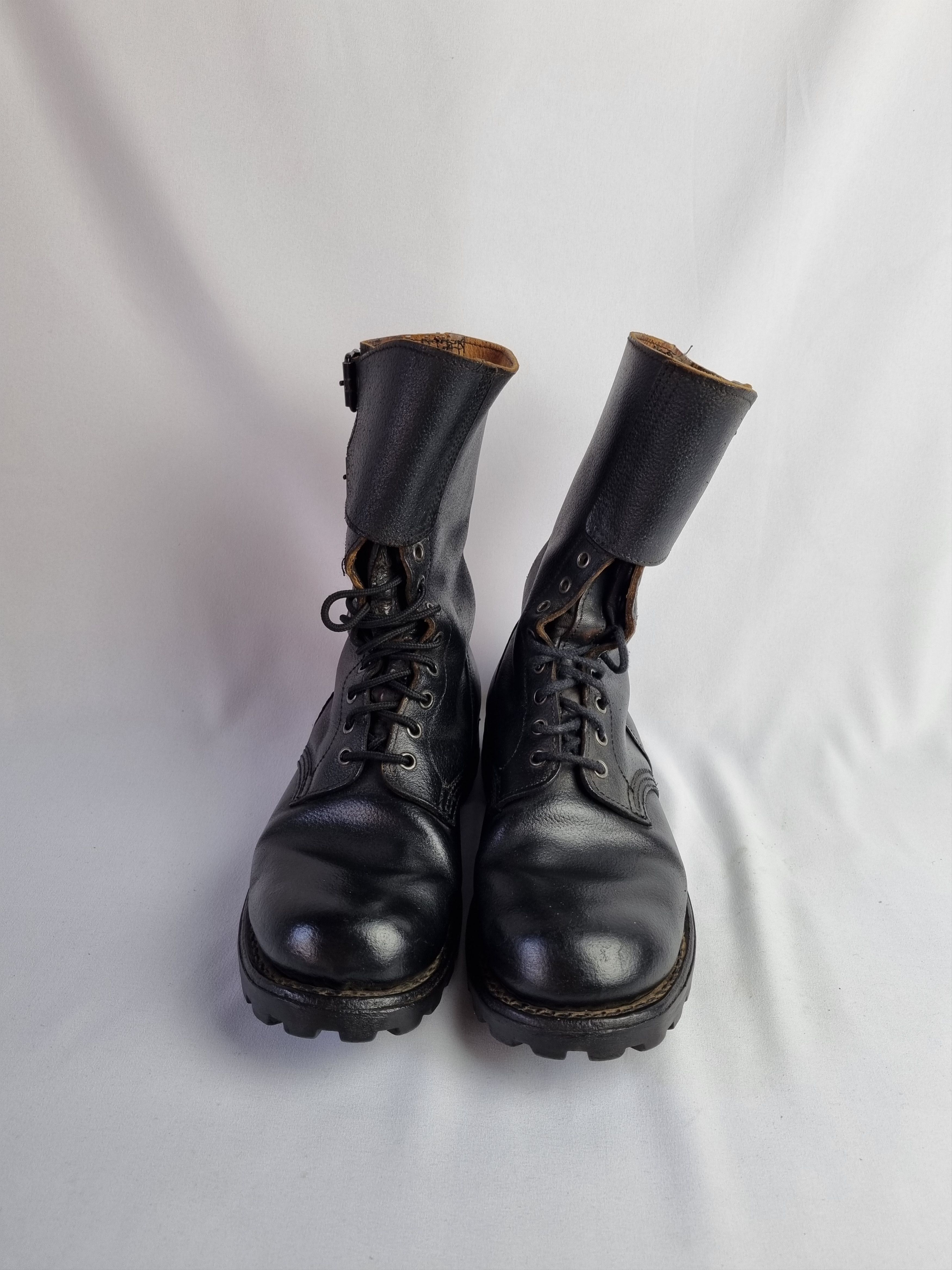 Japanese Brand × Vintage 70s Grenoble Leather Infantry Combat Boots France RickOwnes Size US 10.5 / EU 43-44 - 2 Thumbnail